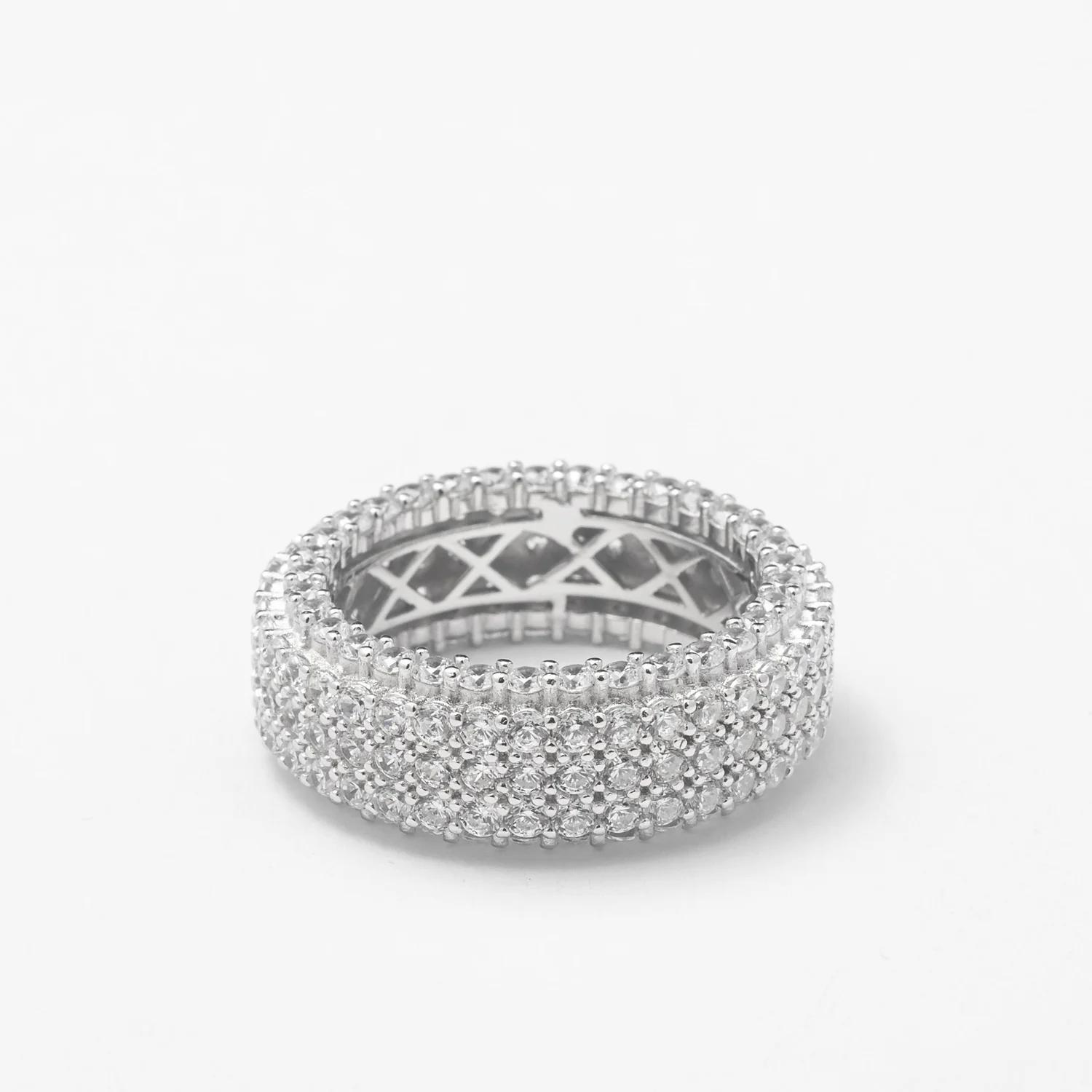 Solid Silver Icy Band