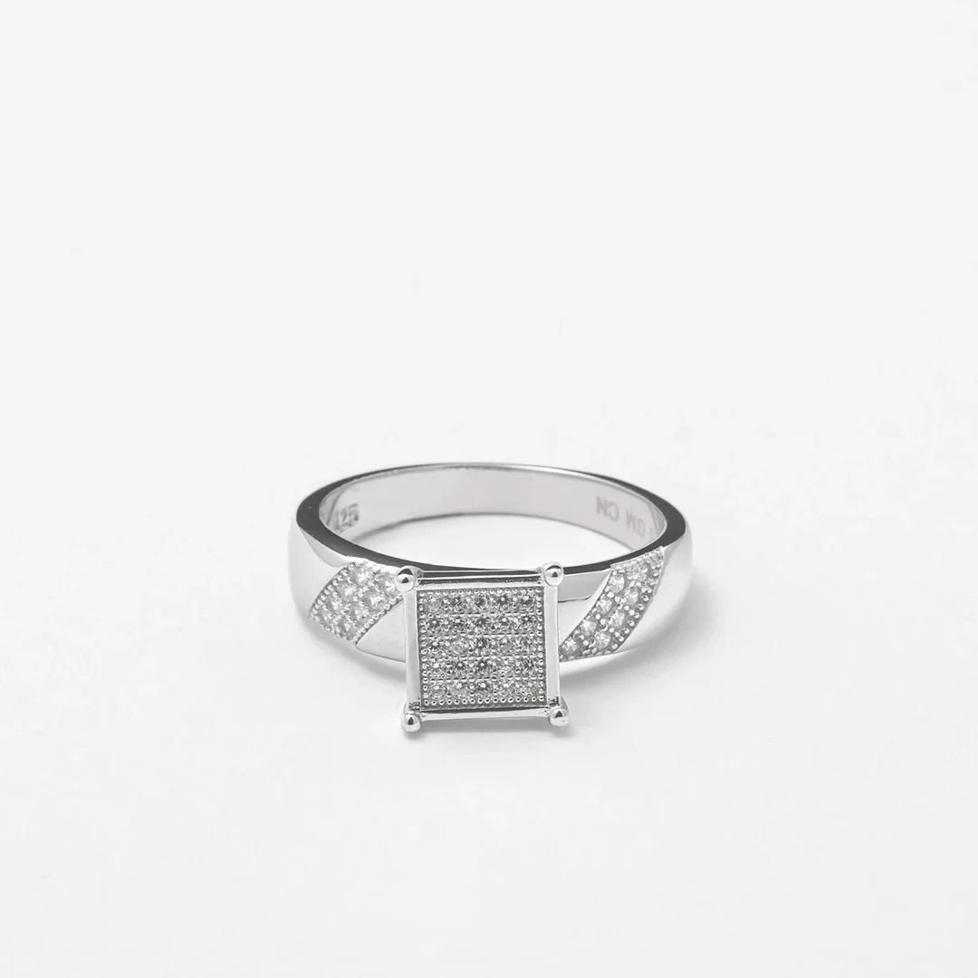Square Crystal Ring