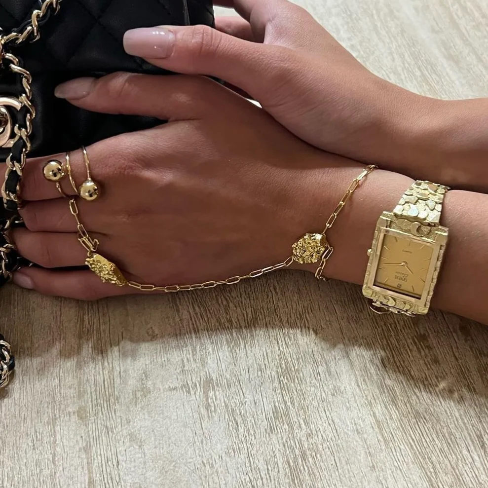 The 10K Solid Gold Cluster Watch