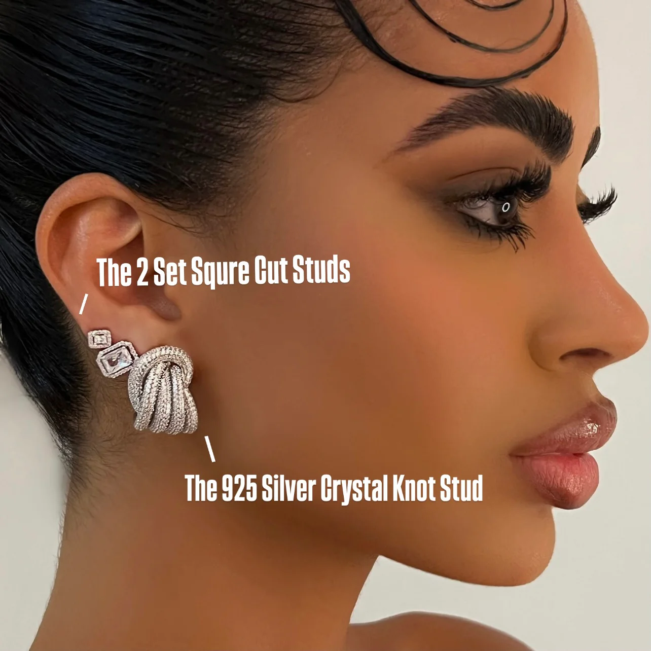 The 2 Set Square Cut Studs - Image 2