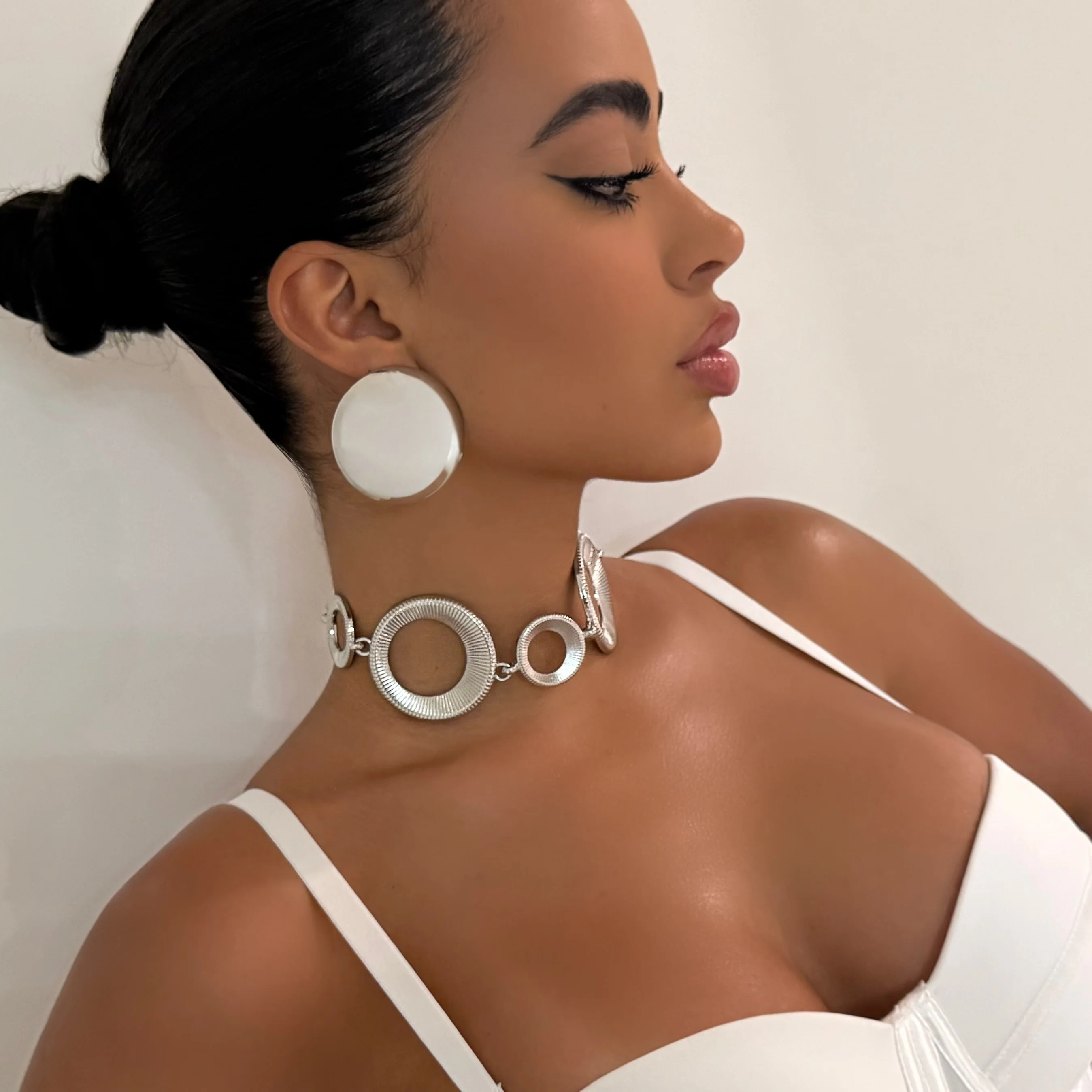 The 90s Silver Choker
