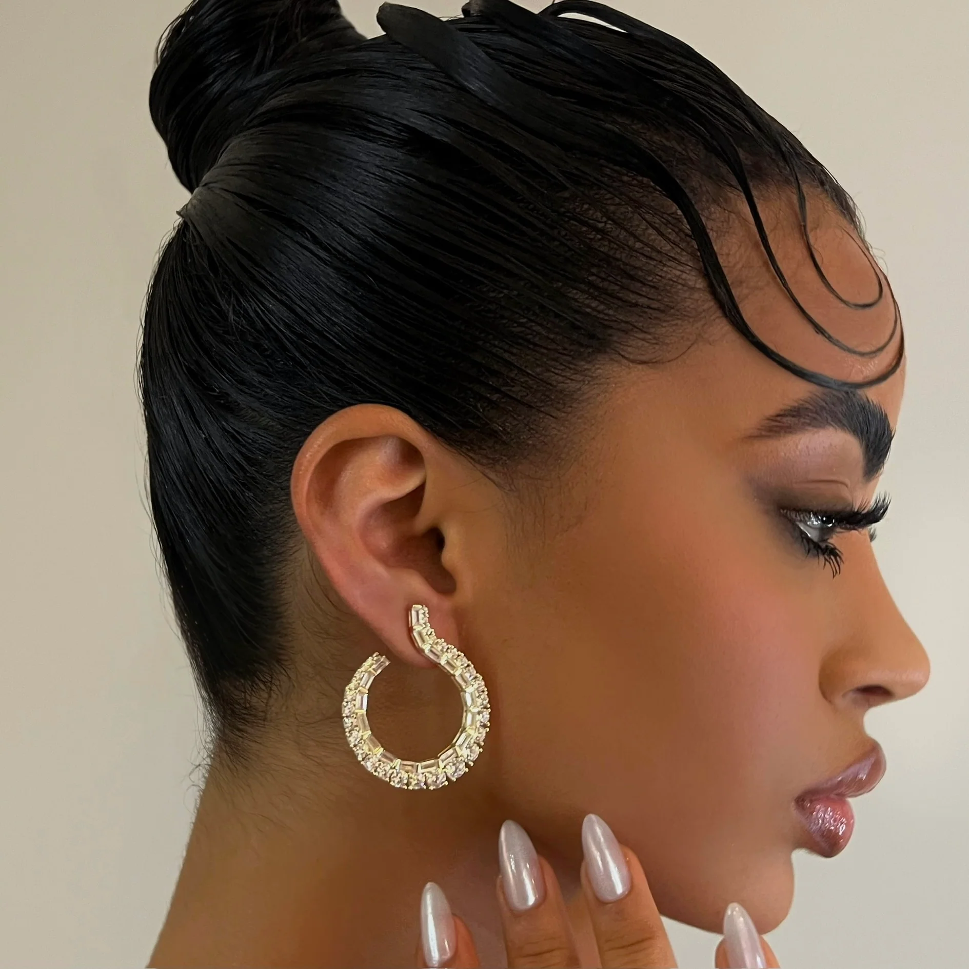 The 925 Abstract Loop Hoop - Image 3