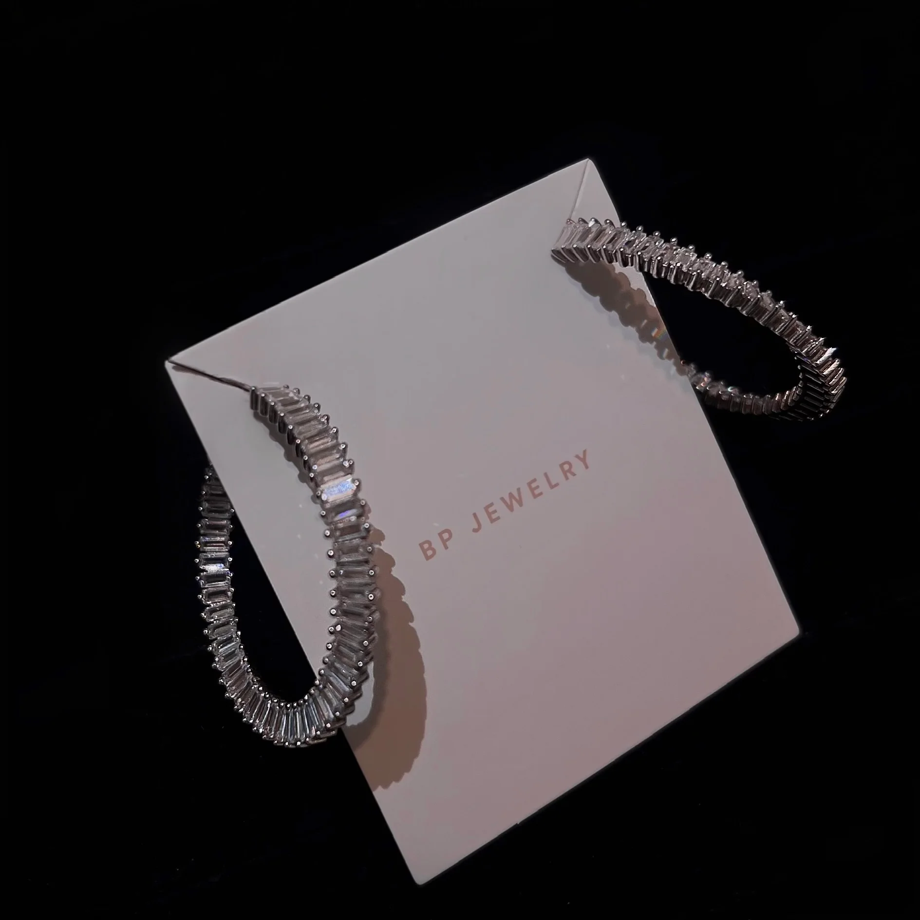 The 925 Baguette Hoop - Image 2