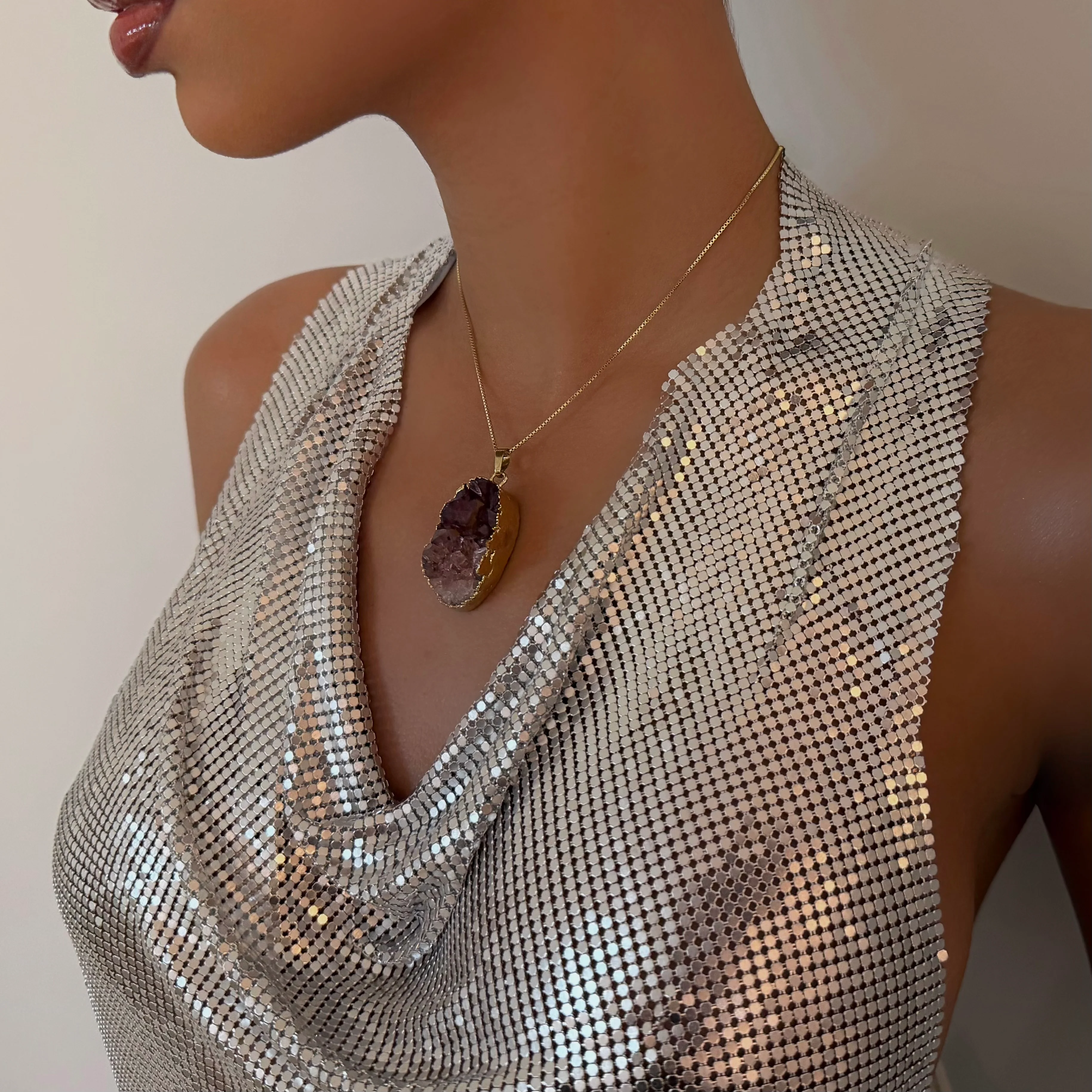 The Amethyst Gold Necklace