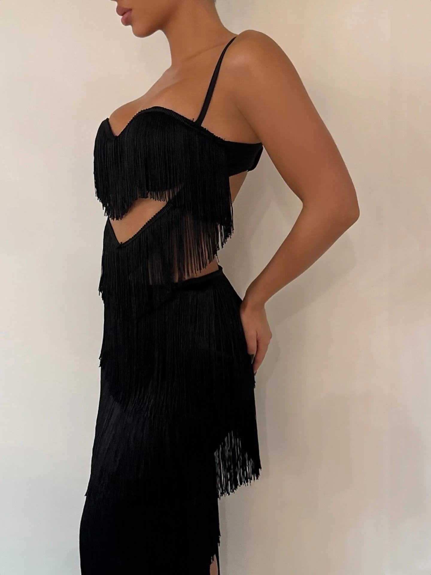 The Black Fringe Dress - Image 3