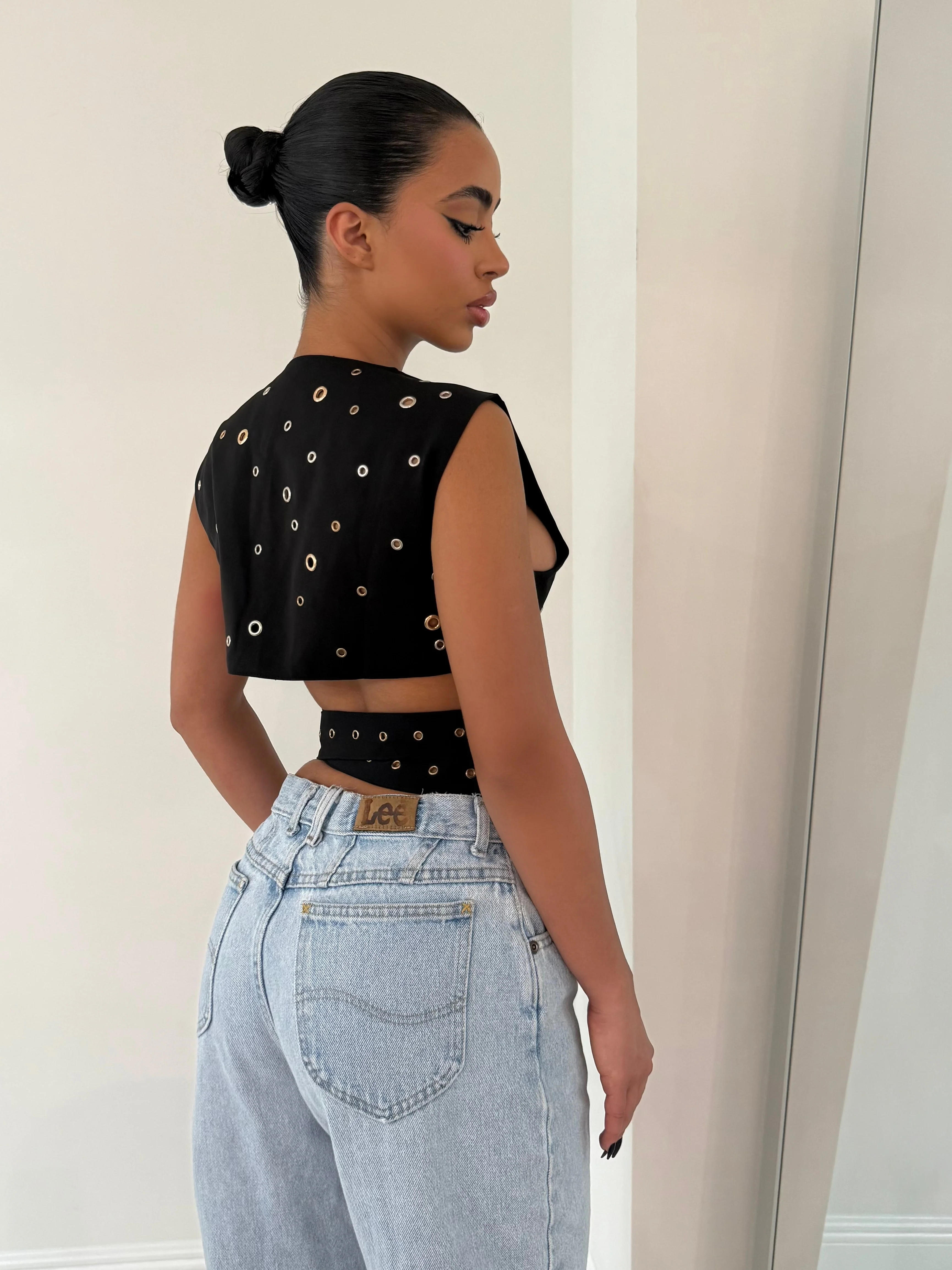 The Black Wrap Top - Image 6
