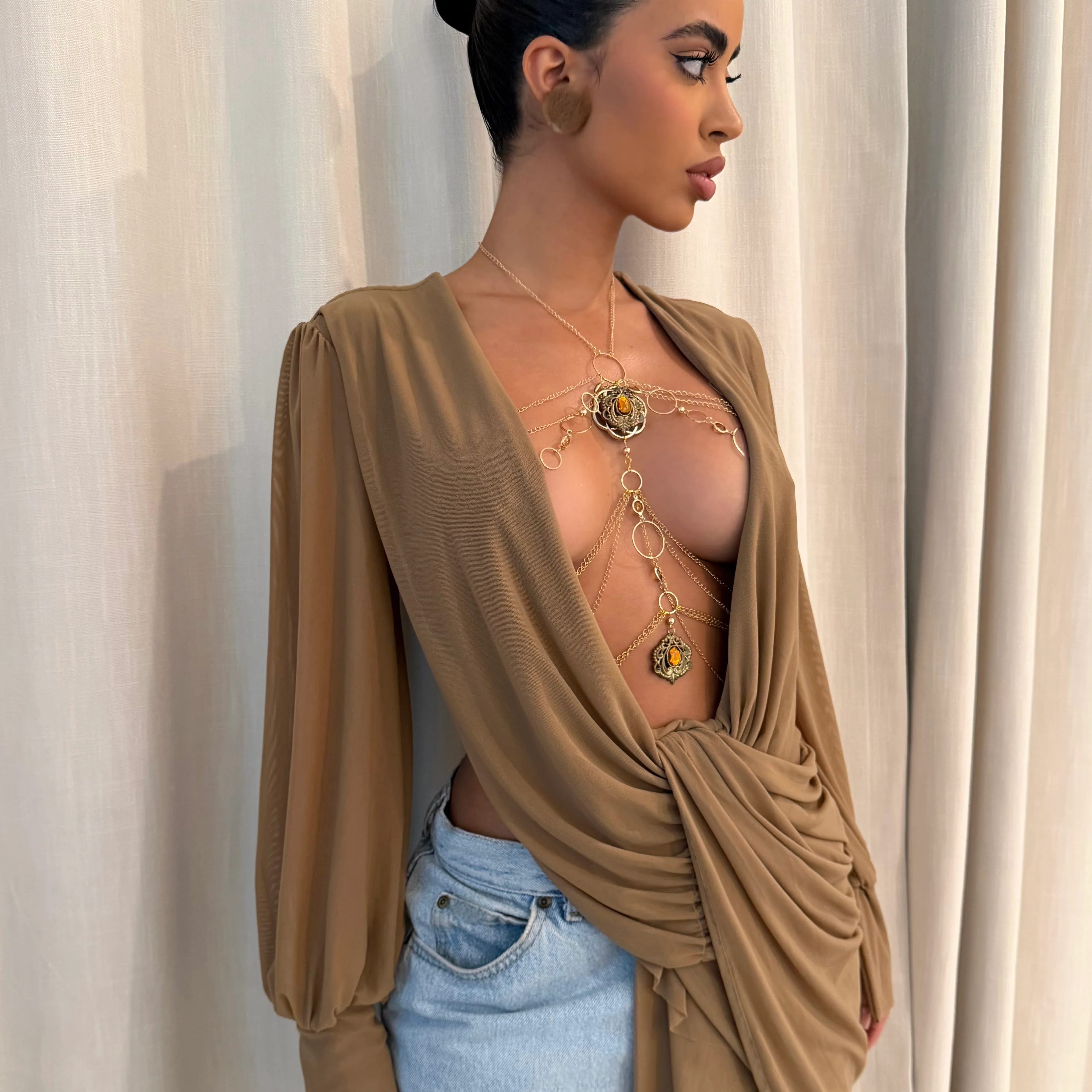 The Brown Body Art Body Chain - Image 2