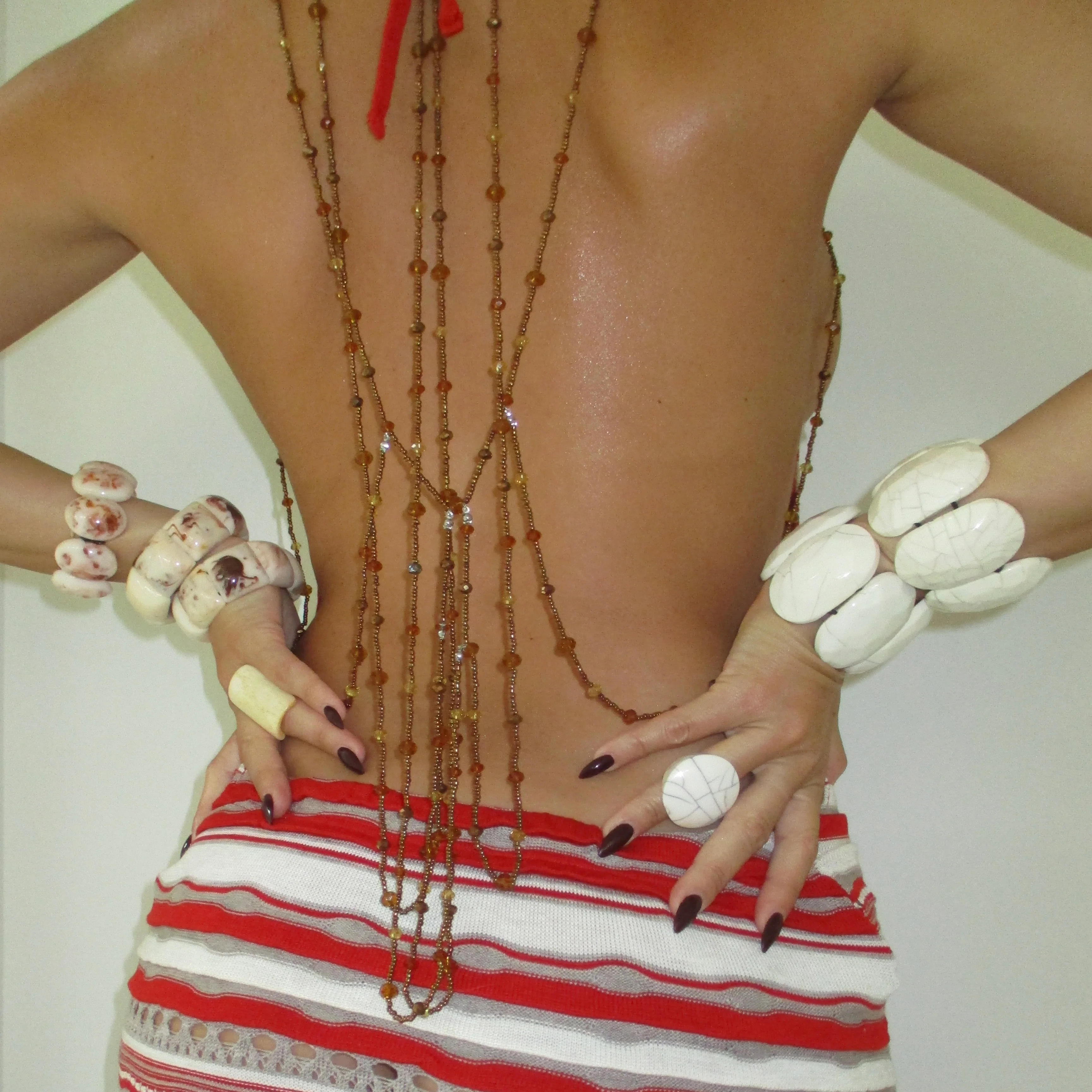 The Brown Draping Body Chain