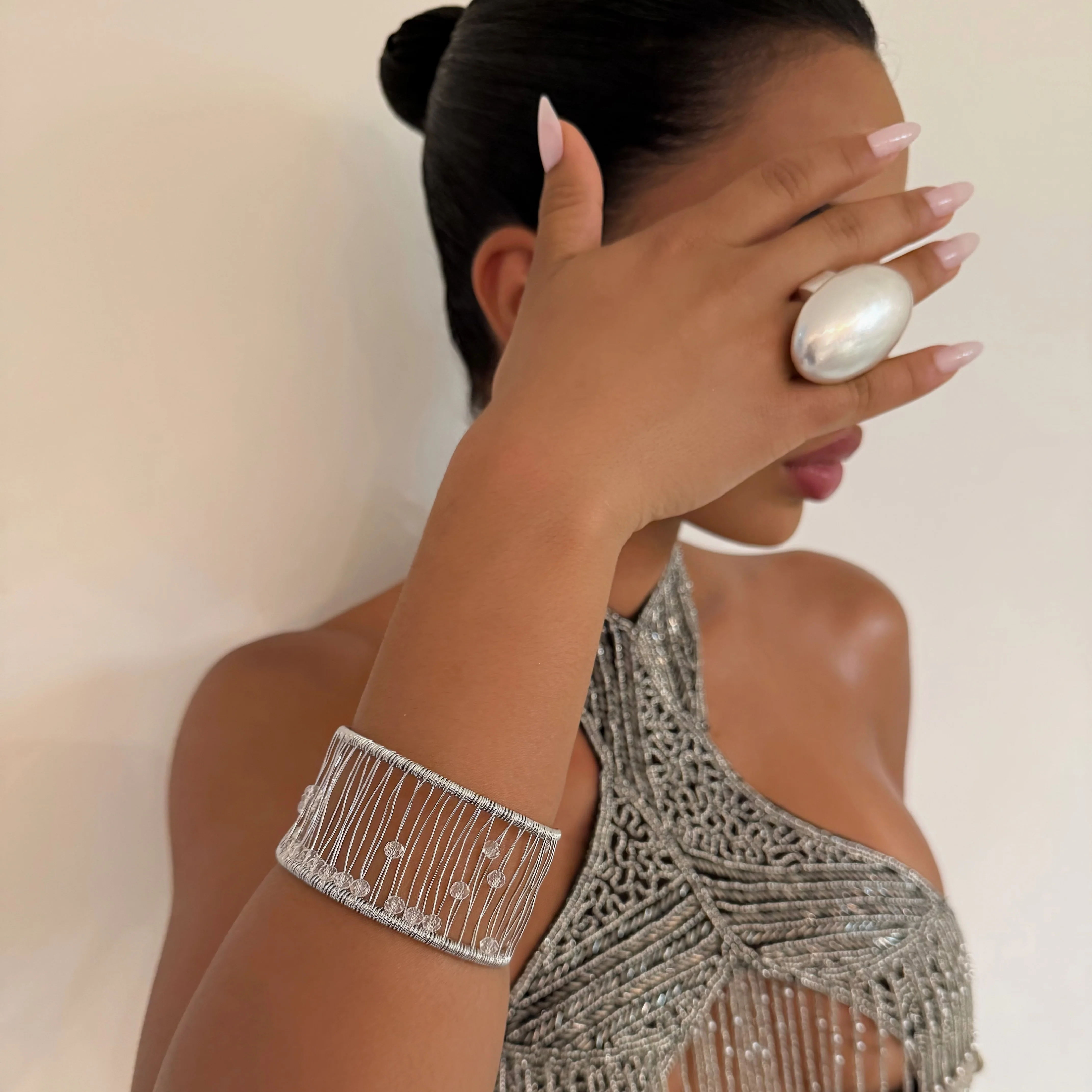The Bubble Silver Cuff