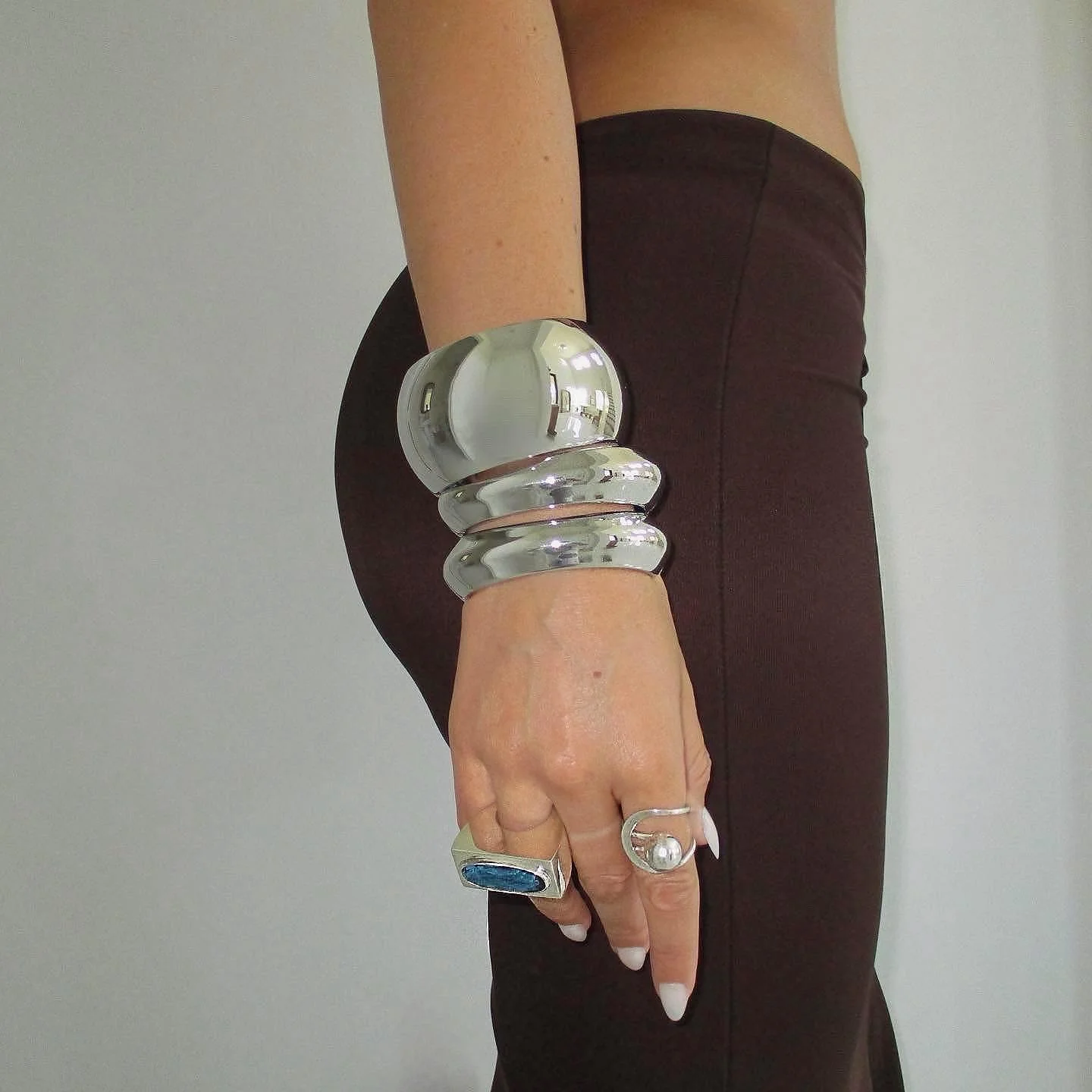 The Bulky Chrome Bangle