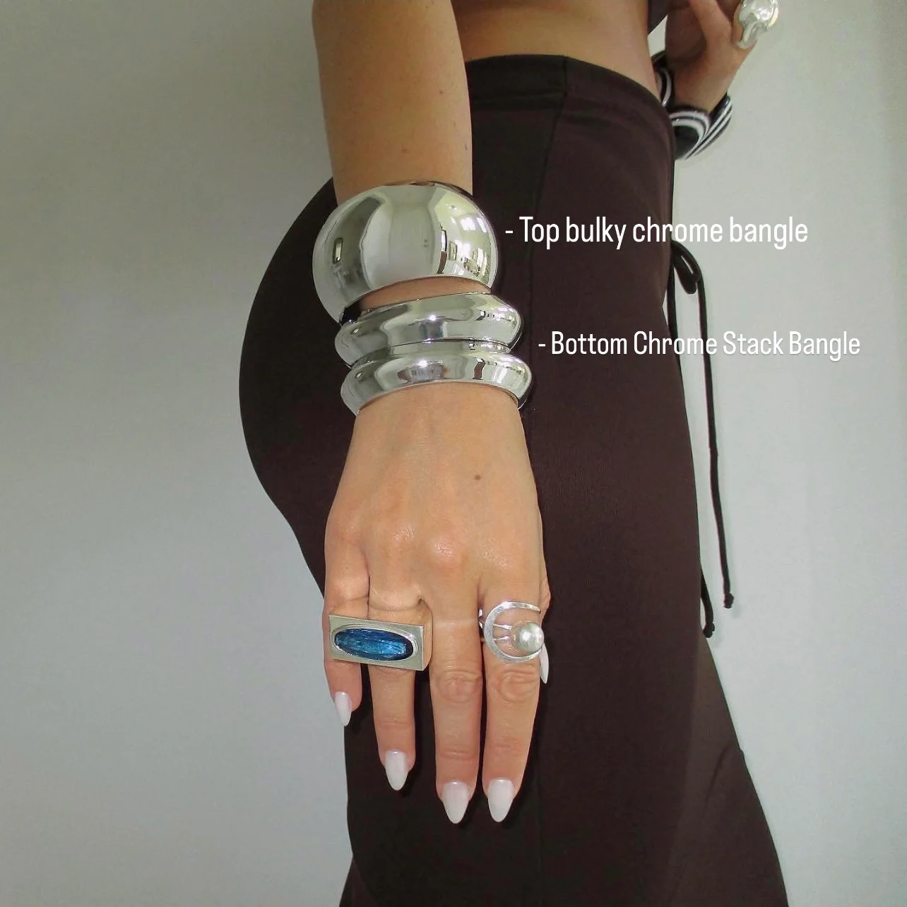 The Bulky Chrome Bangle - Image 2