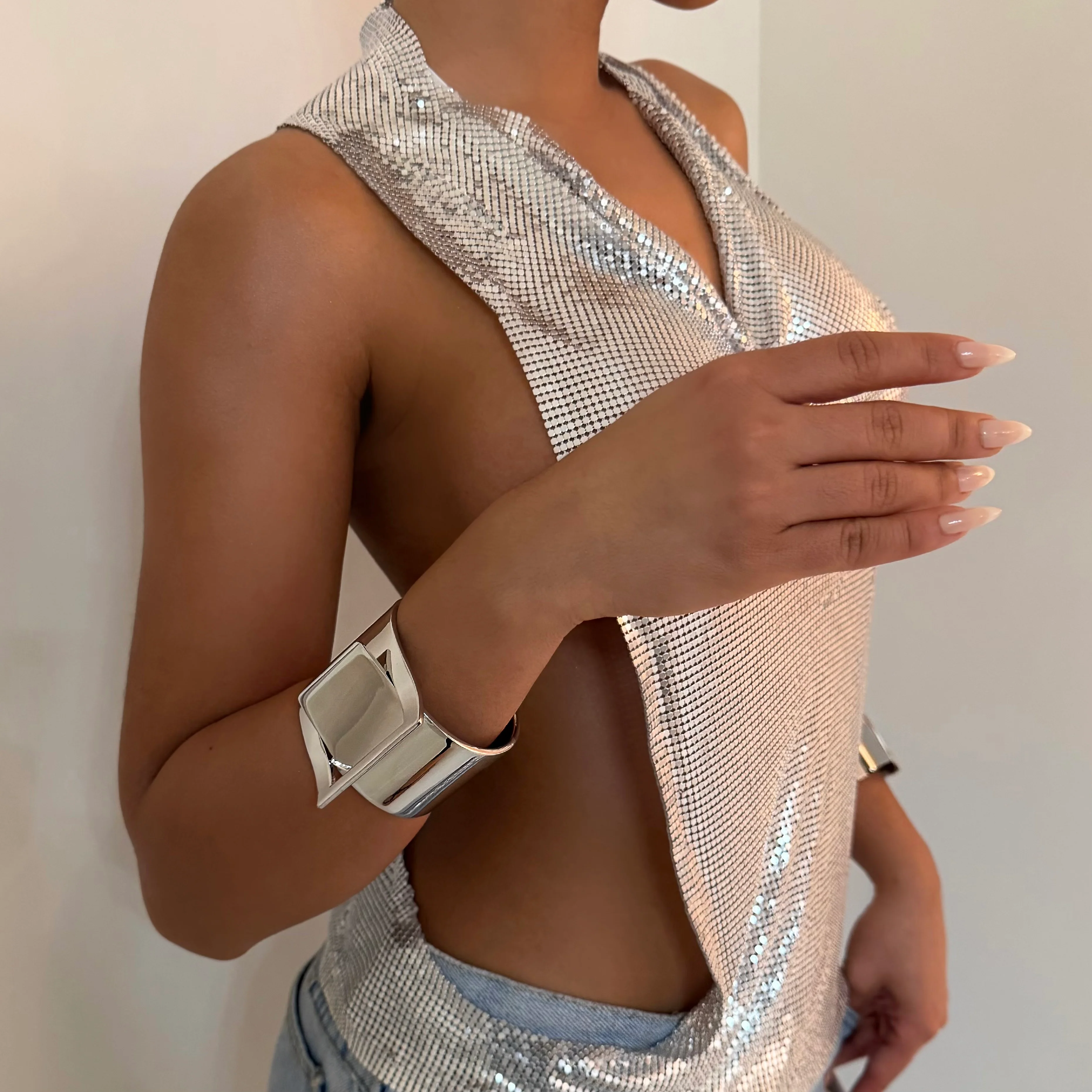 The Chrome Belt Cuff