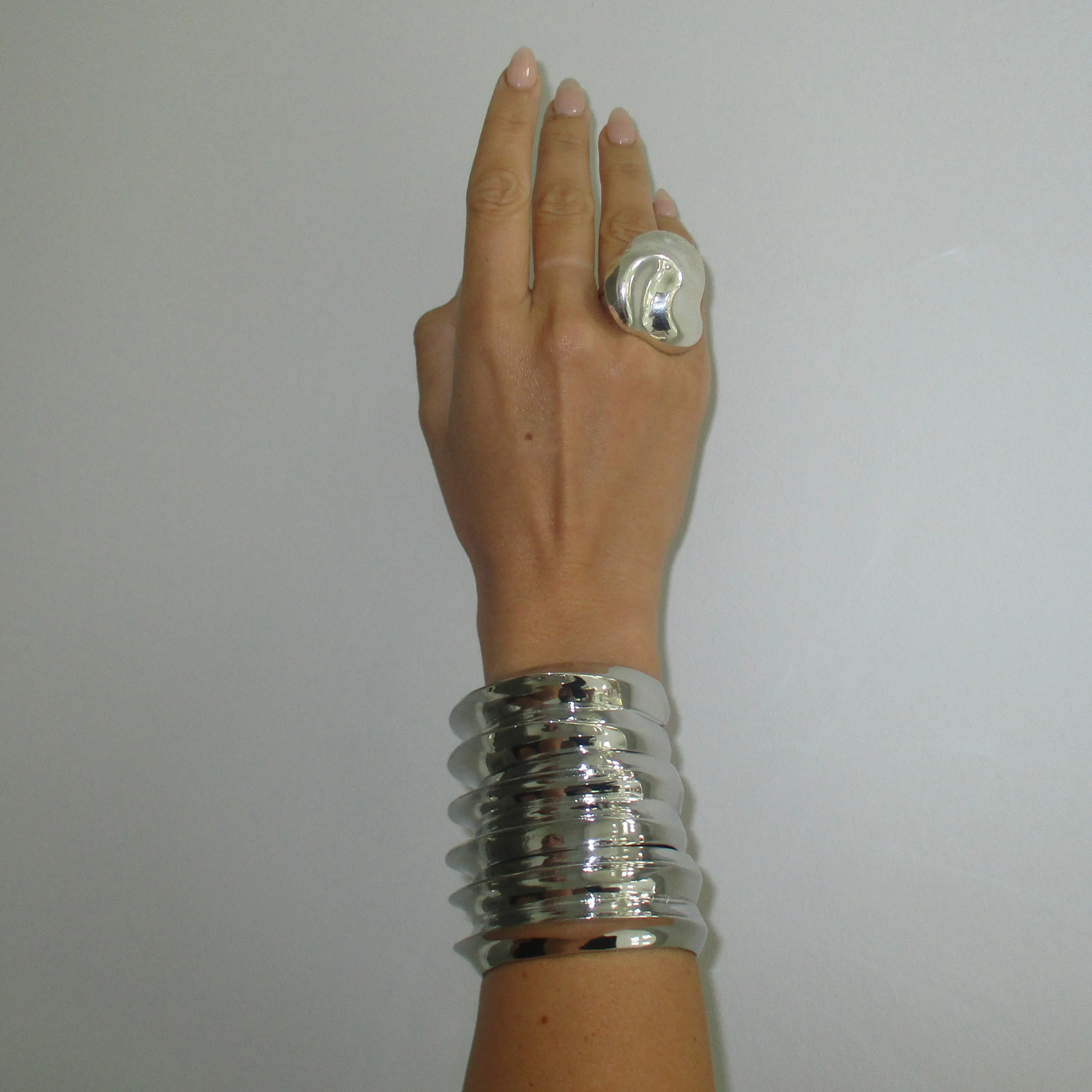 The Chrome Layered Bangle - Image 3