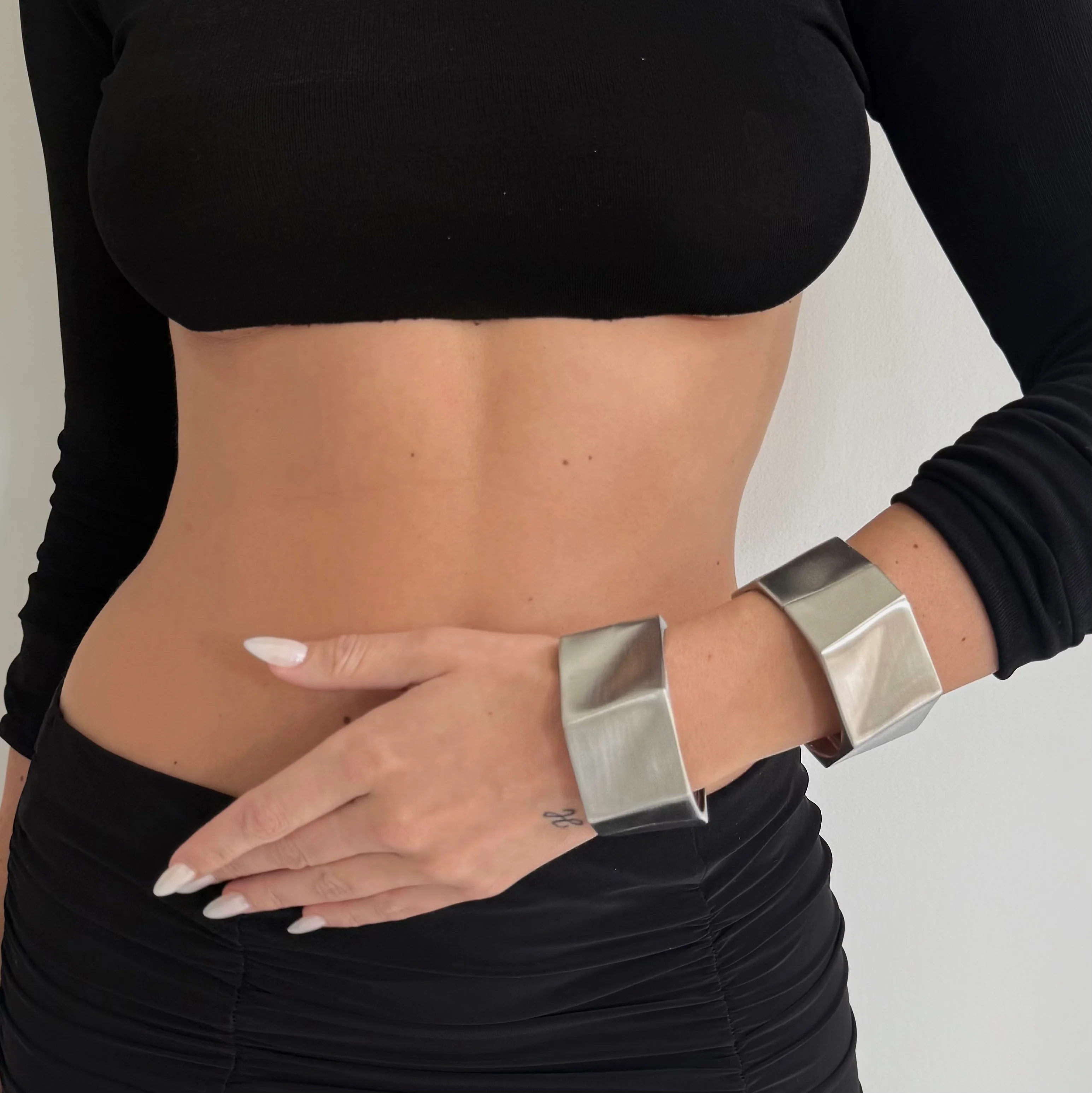 The Chrome Matte Bangle