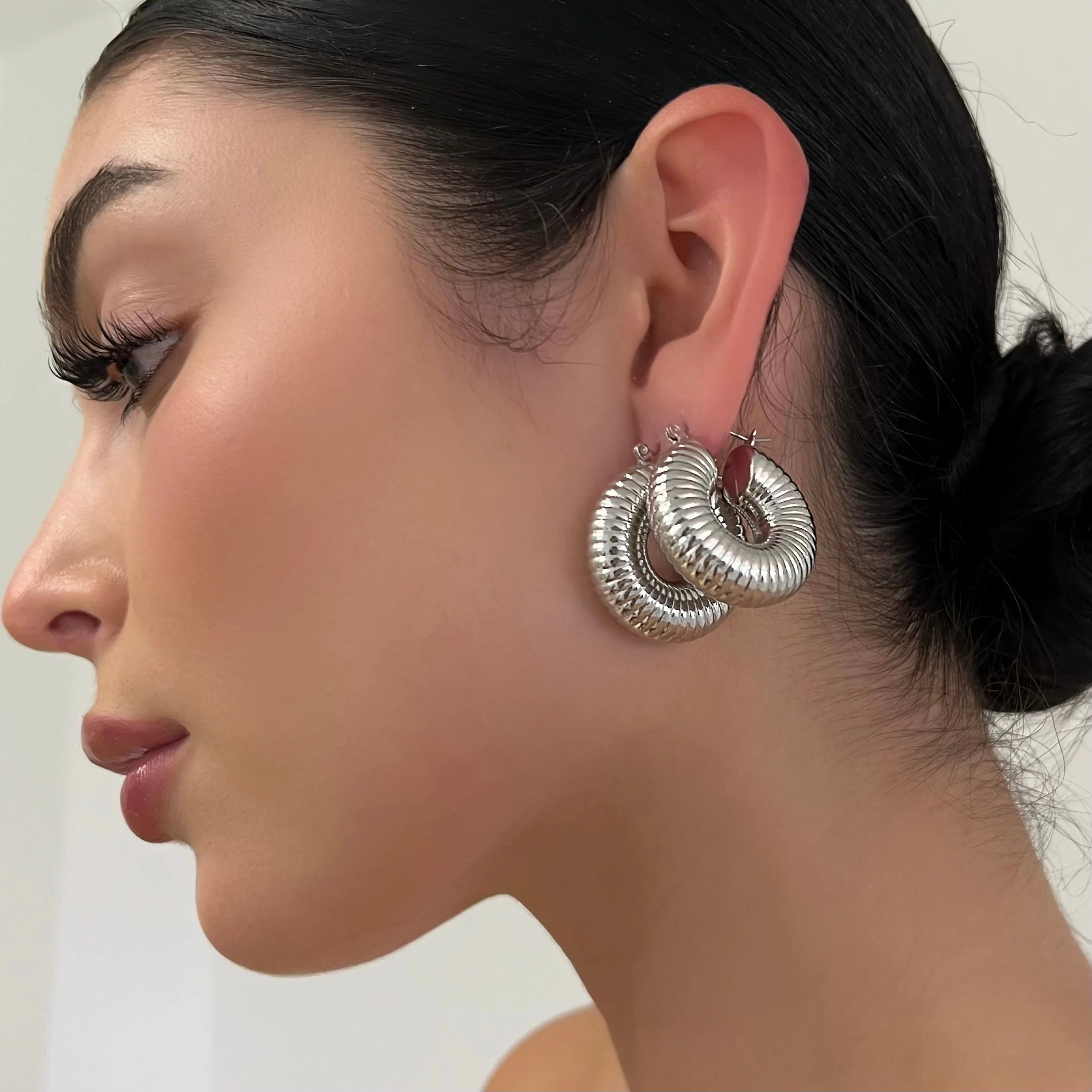 The Chrome Spring Hoops