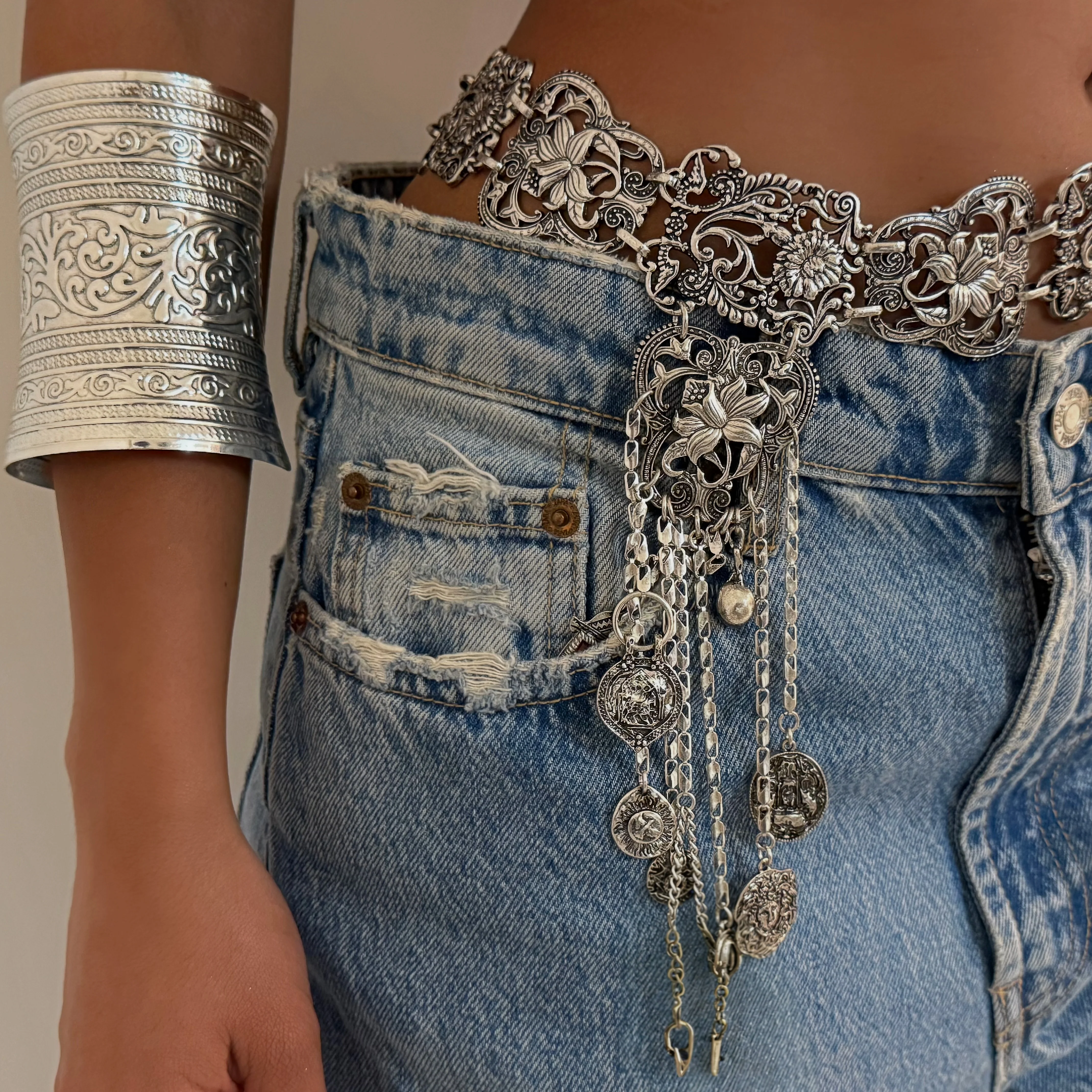 The Chrome Vintage Belly Chain