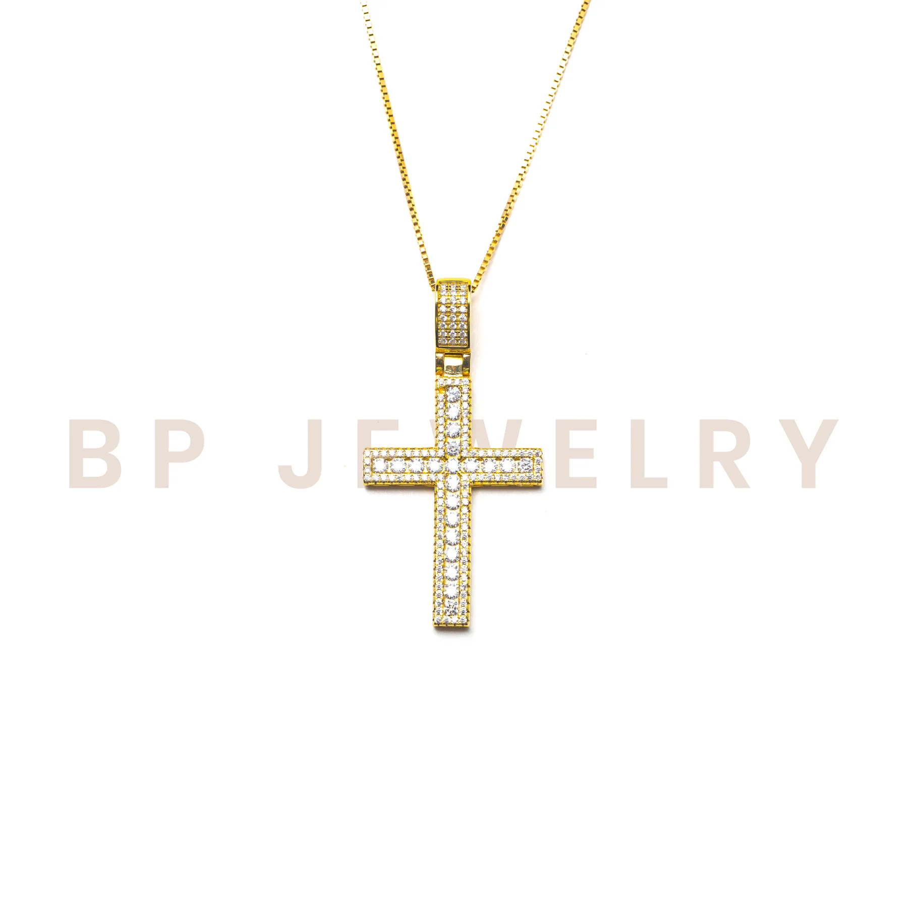 The Classic Gold Skinny Cross