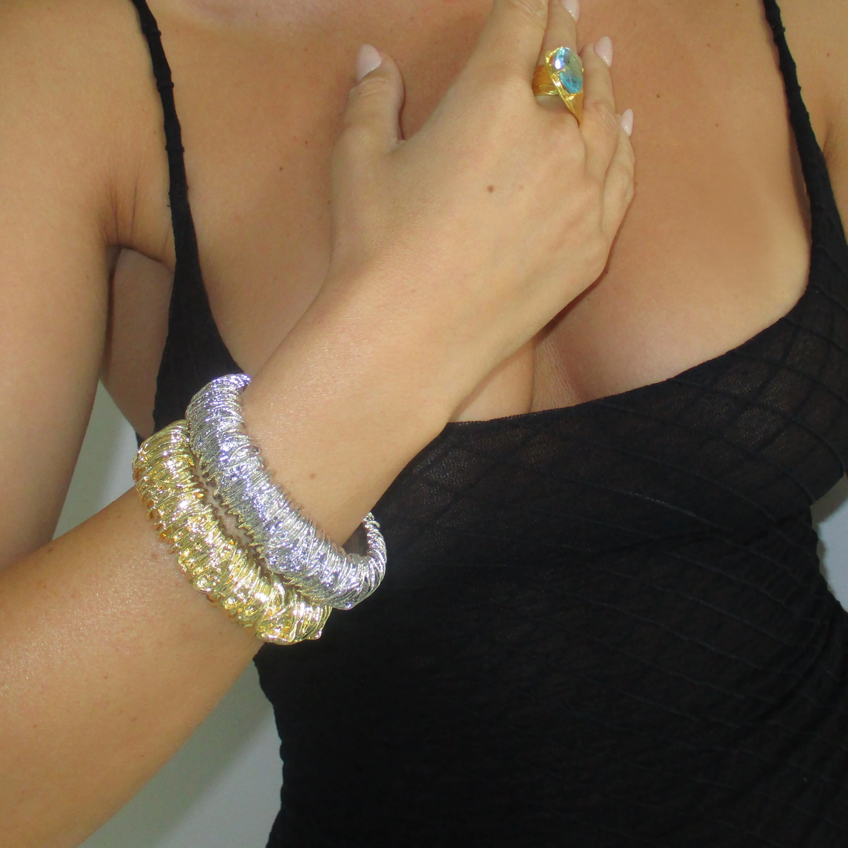 The Cluster Wrap Cuff Bangle