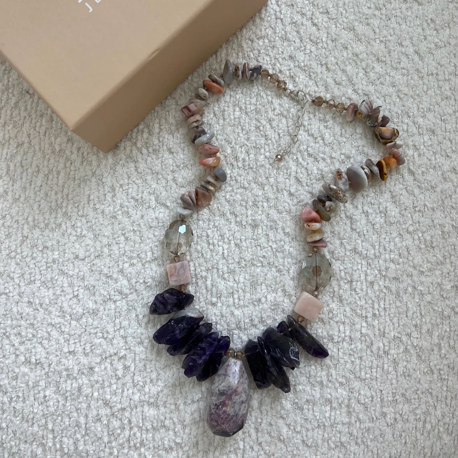 The Crystal Intuition Balance Purple Necklace