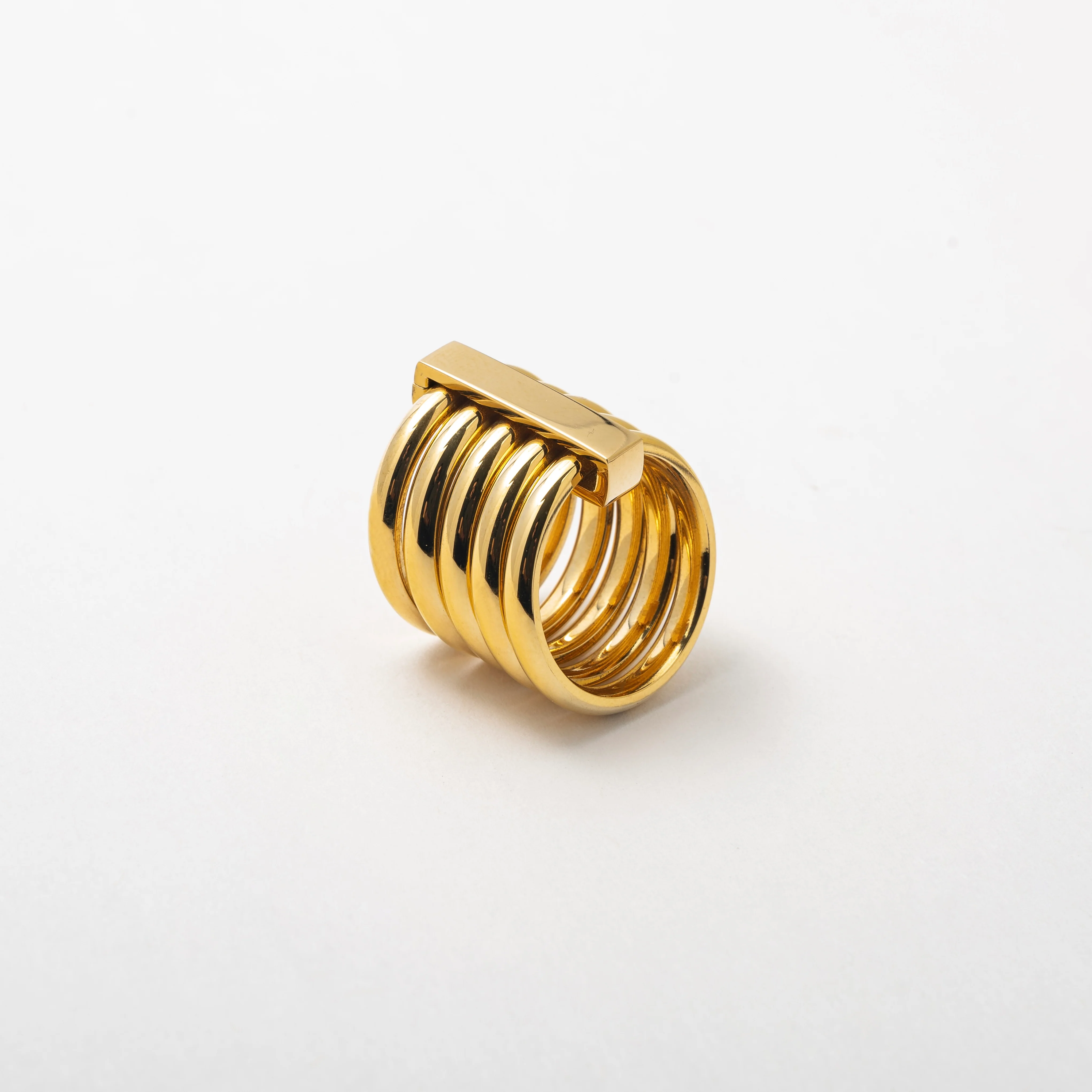 The Double Stacked Gold Band