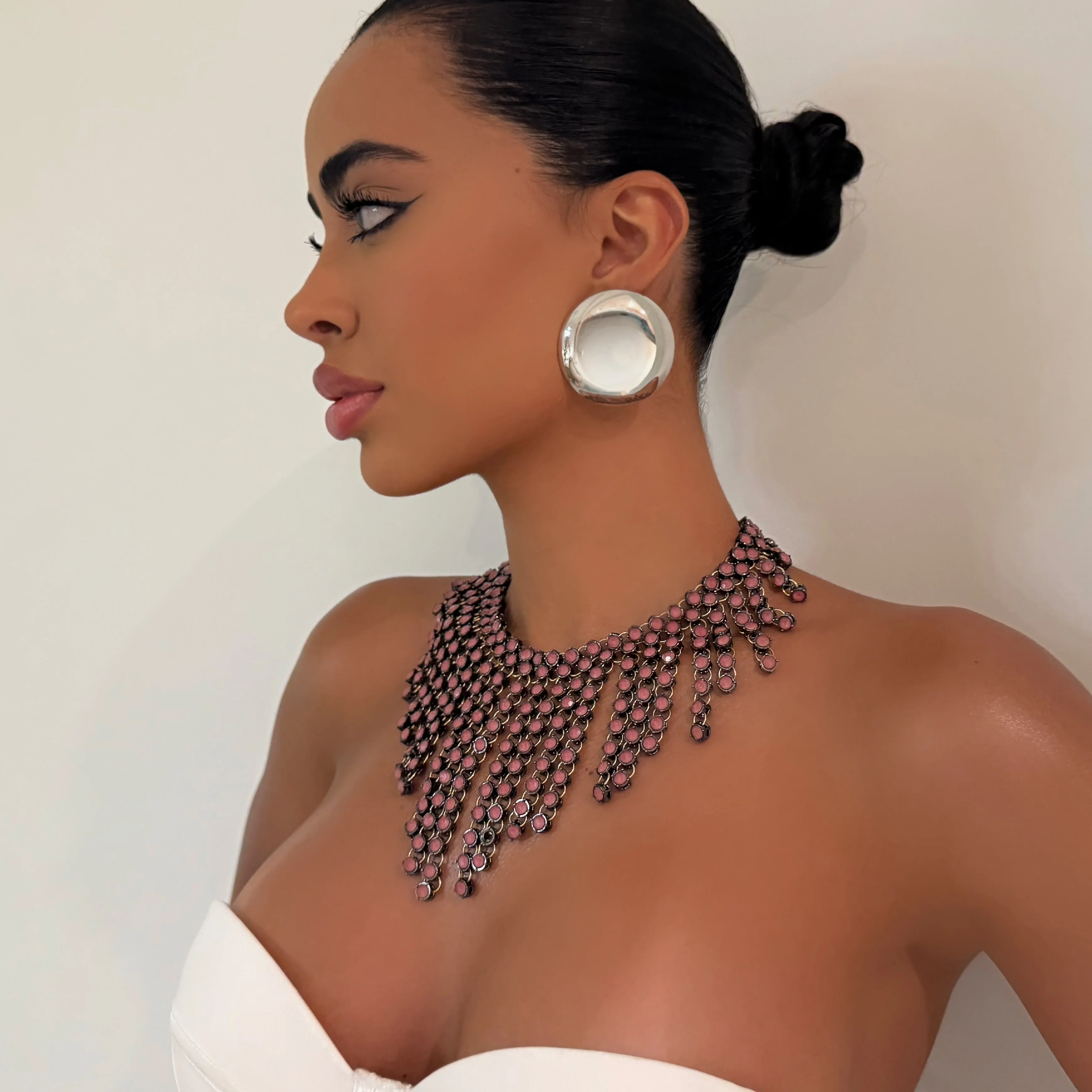The Dripping Pink Necklace