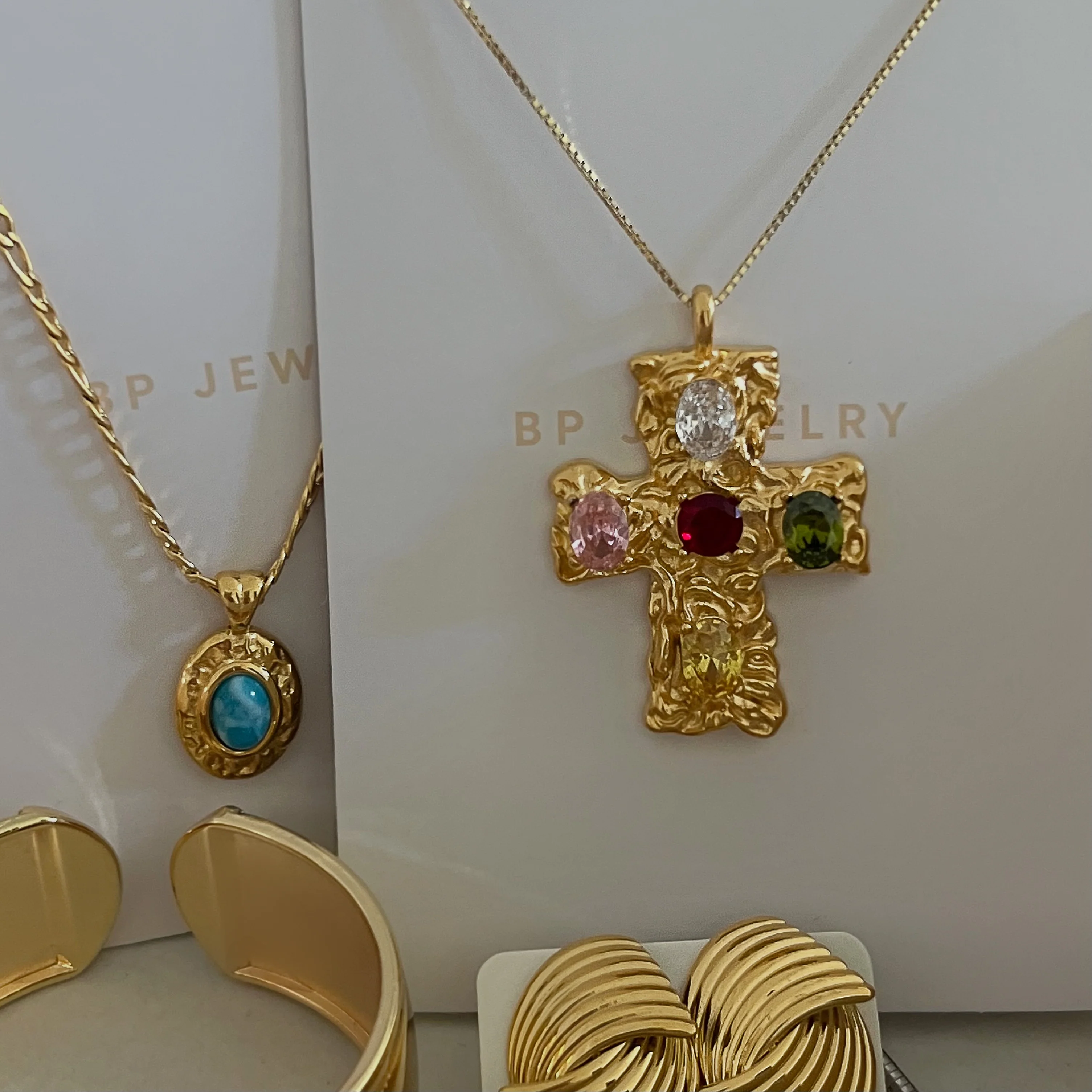 The Gem Gold Melted Cross - Image 3
