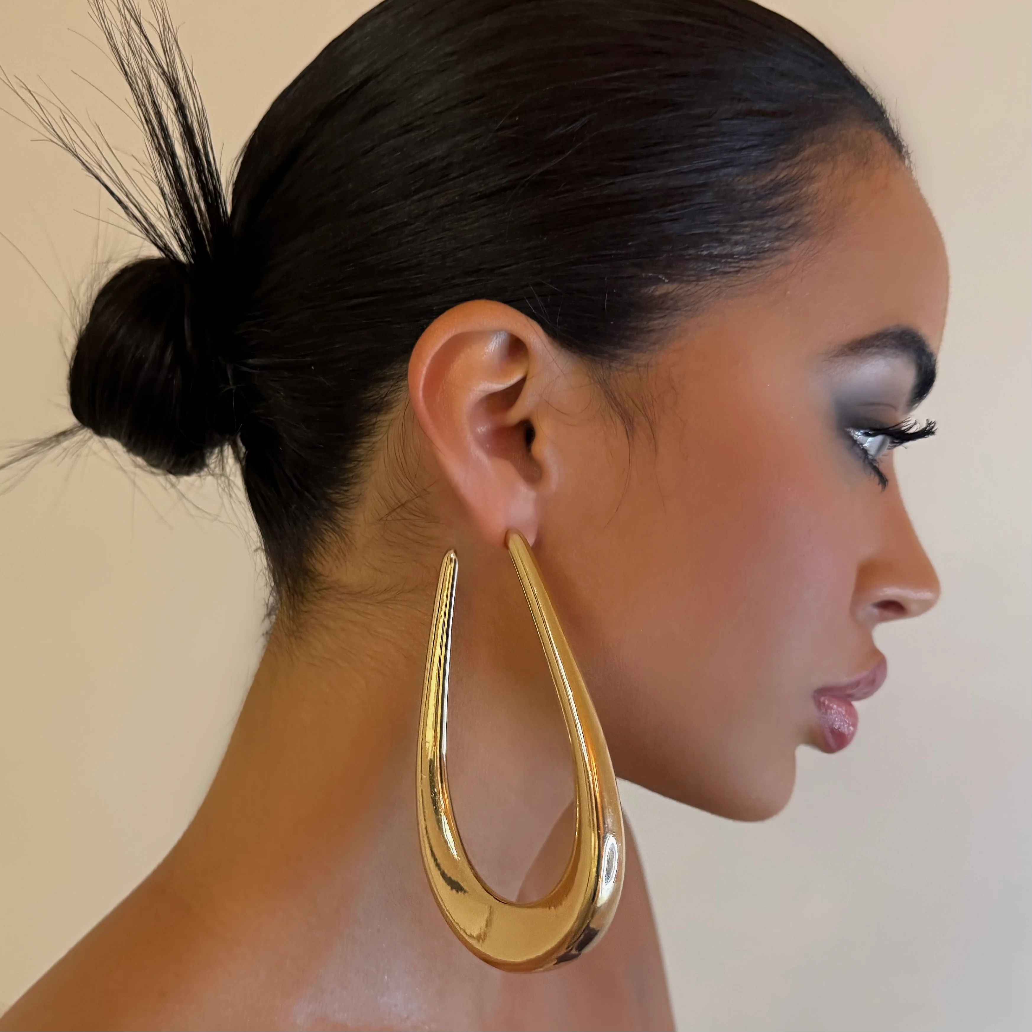 The Gold Pin Hoop