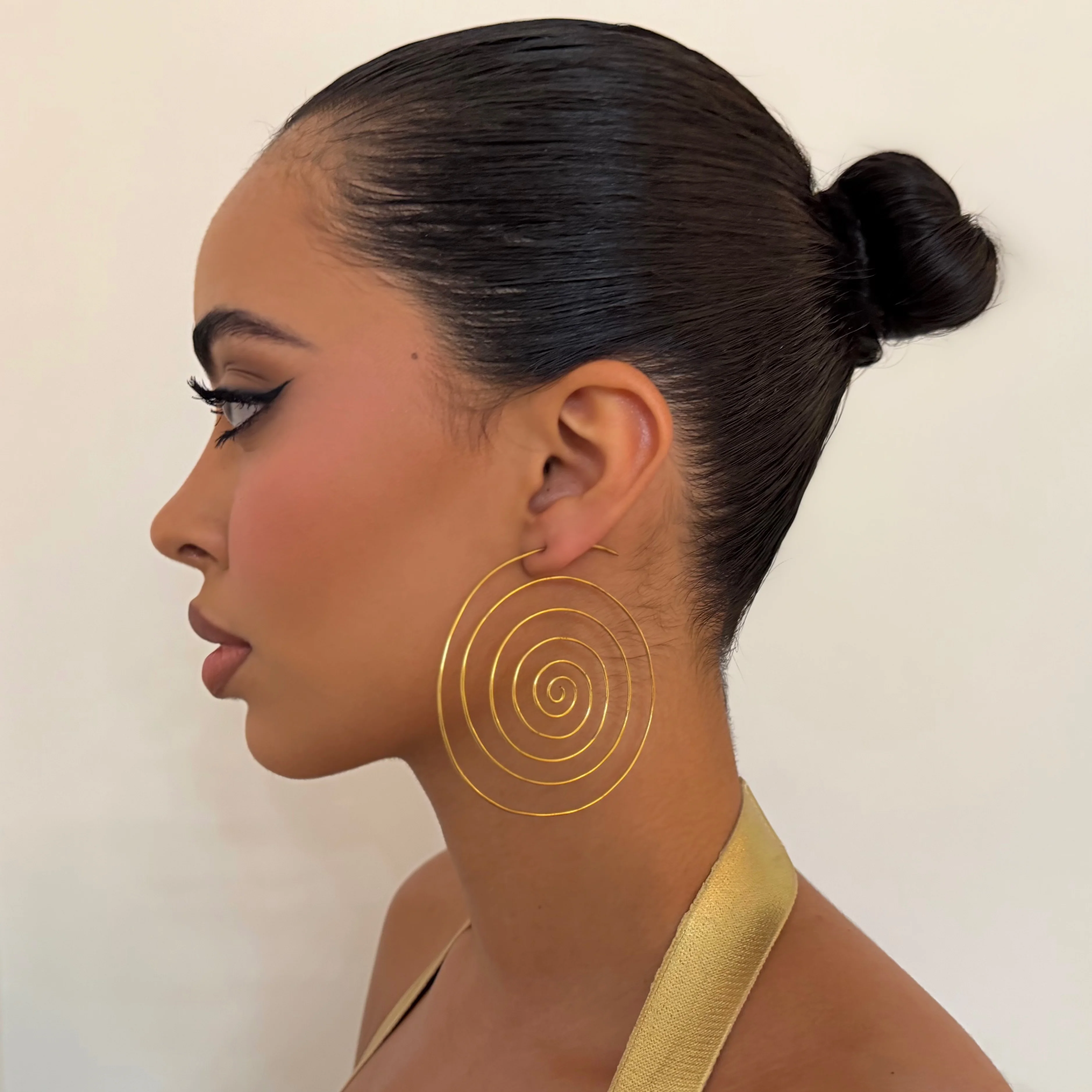 The Gold Swirl Hoop