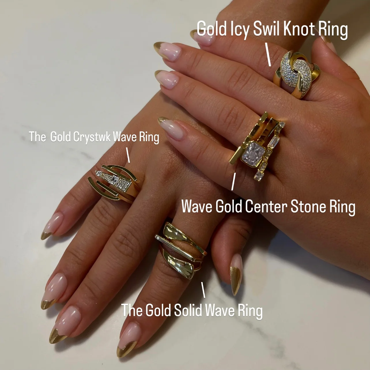 The Gold Wave Rings - Image 2