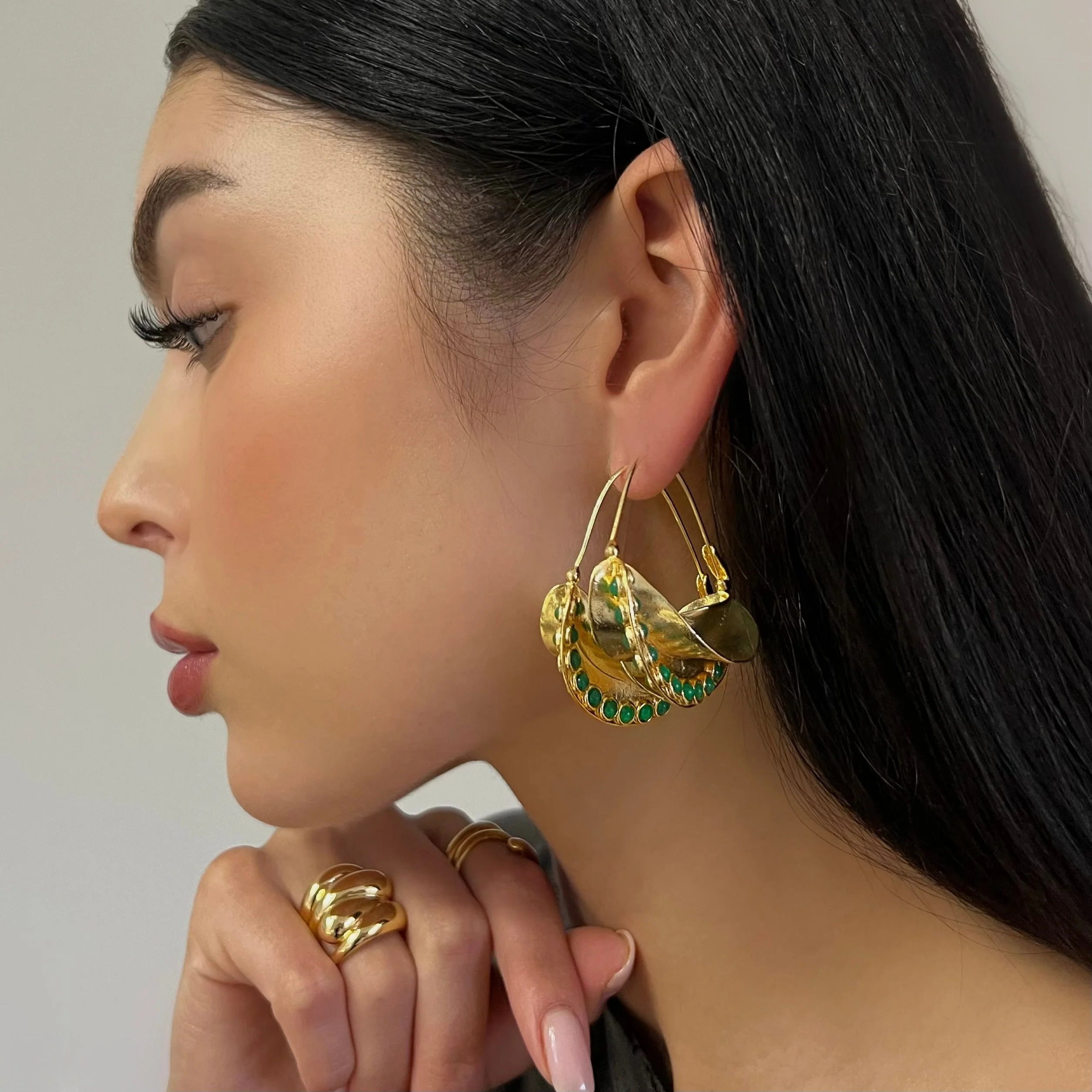 The Green Summer in Italy Earrings