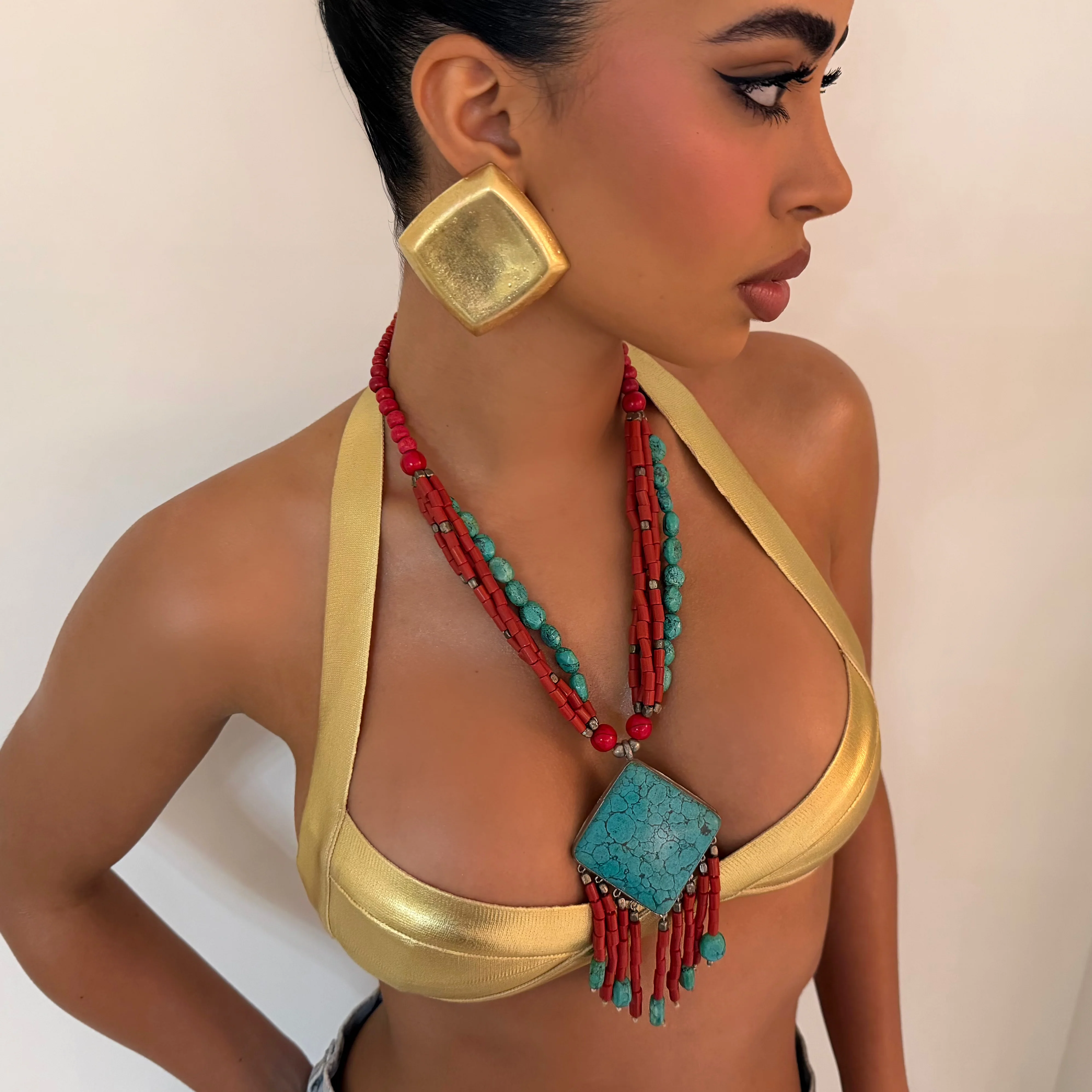 The Handmade Turquoise Drop