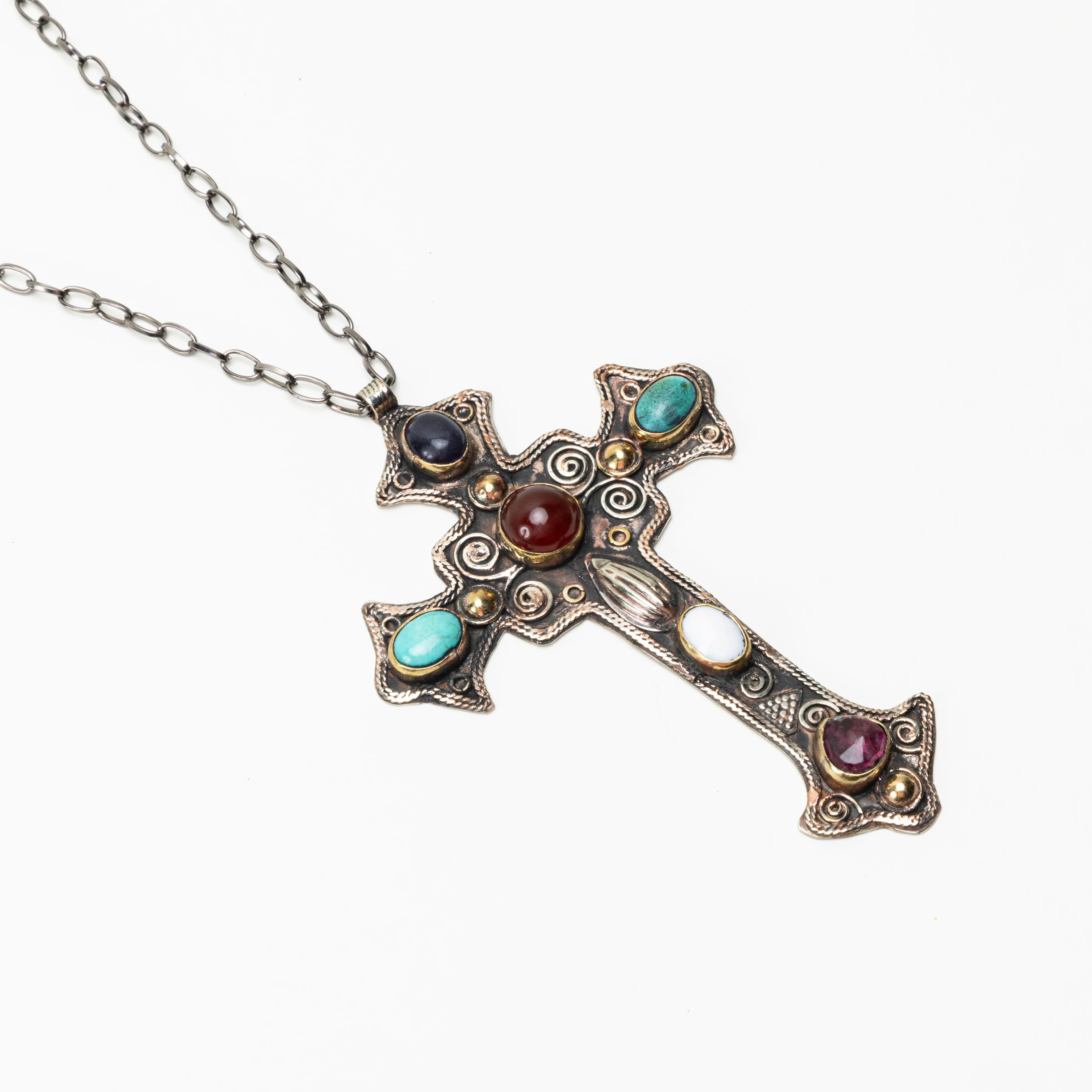 The Handmade Vintage Crystal Cross