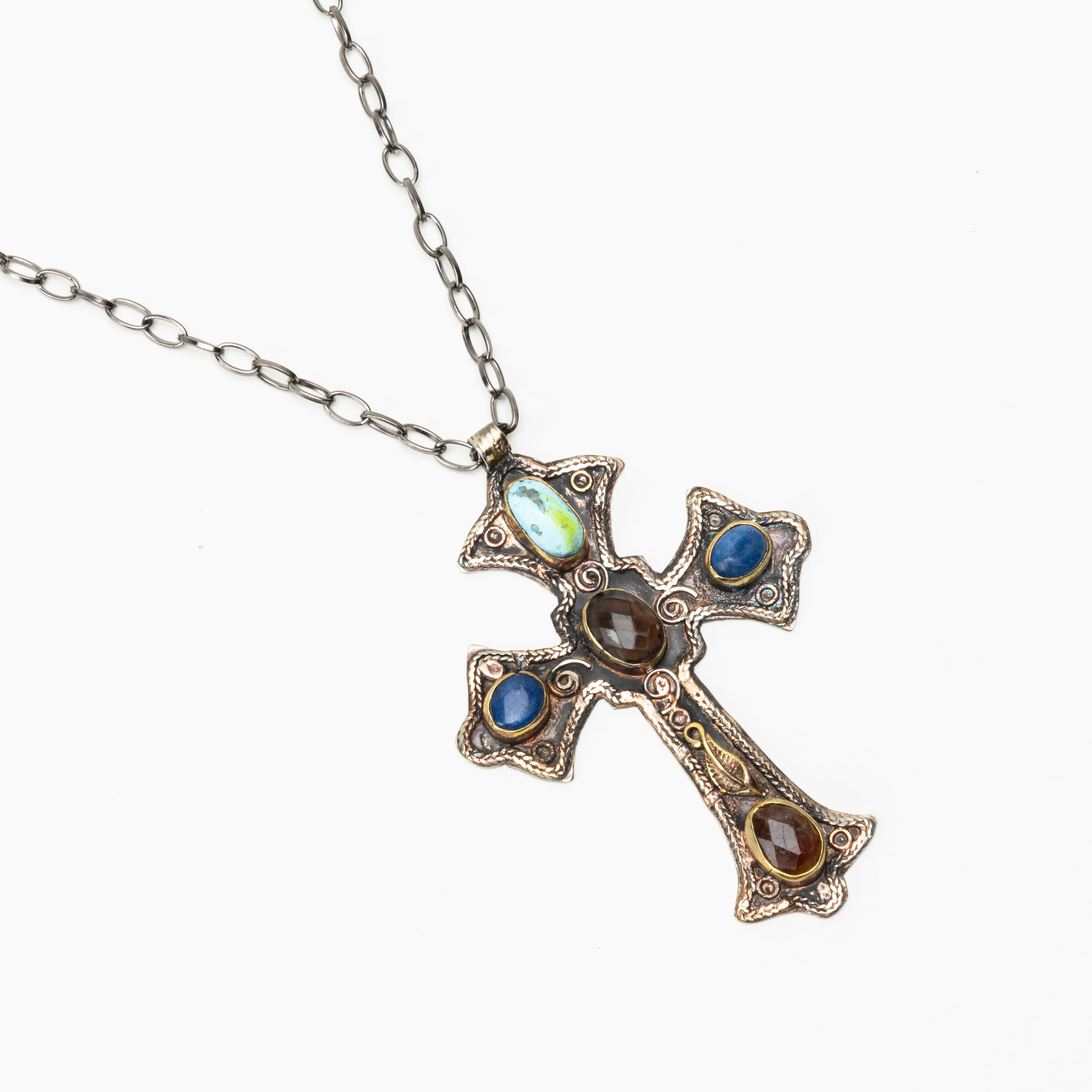 The Handmade Vintage Turquoise Cross