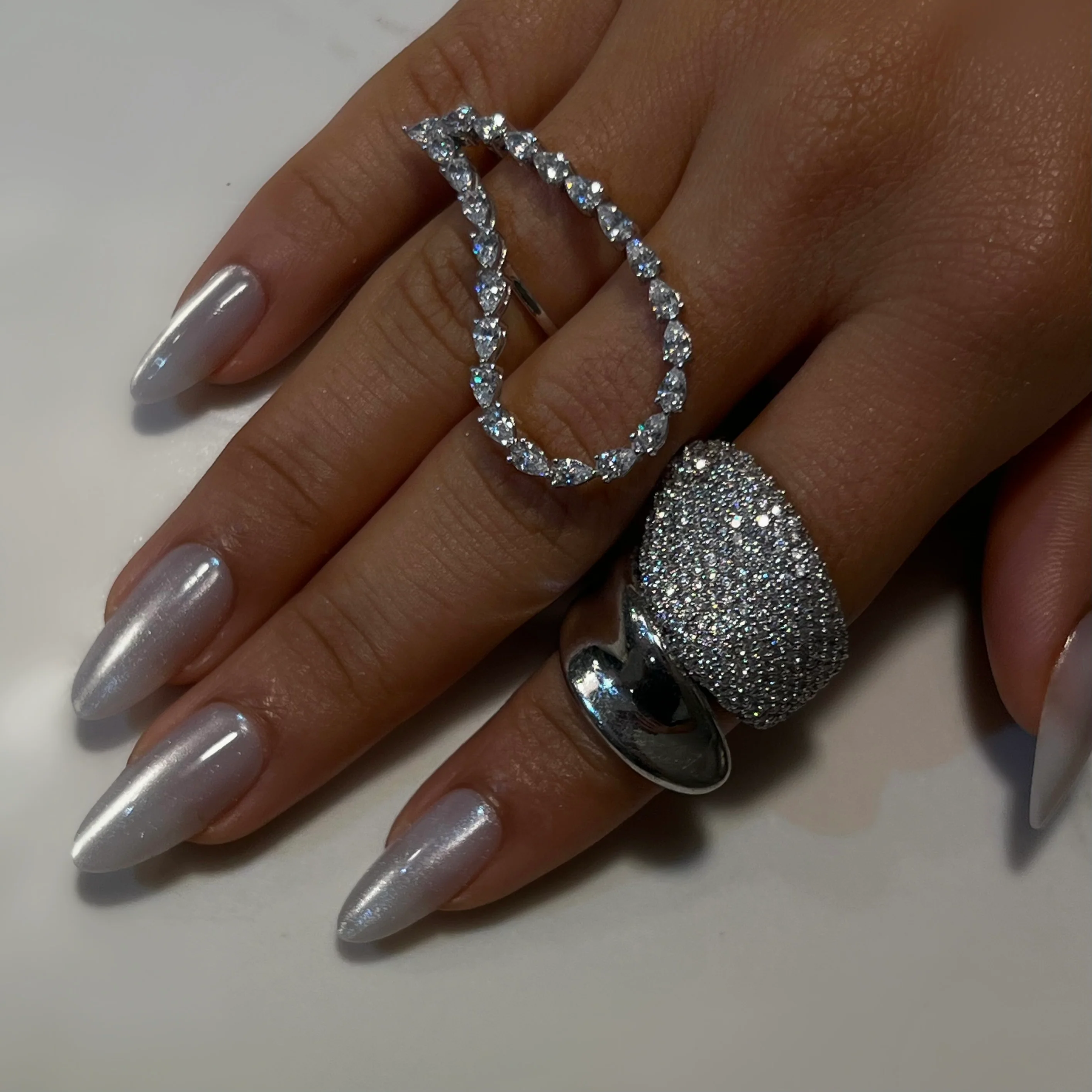 The Horizontal Crystal Tear Ring