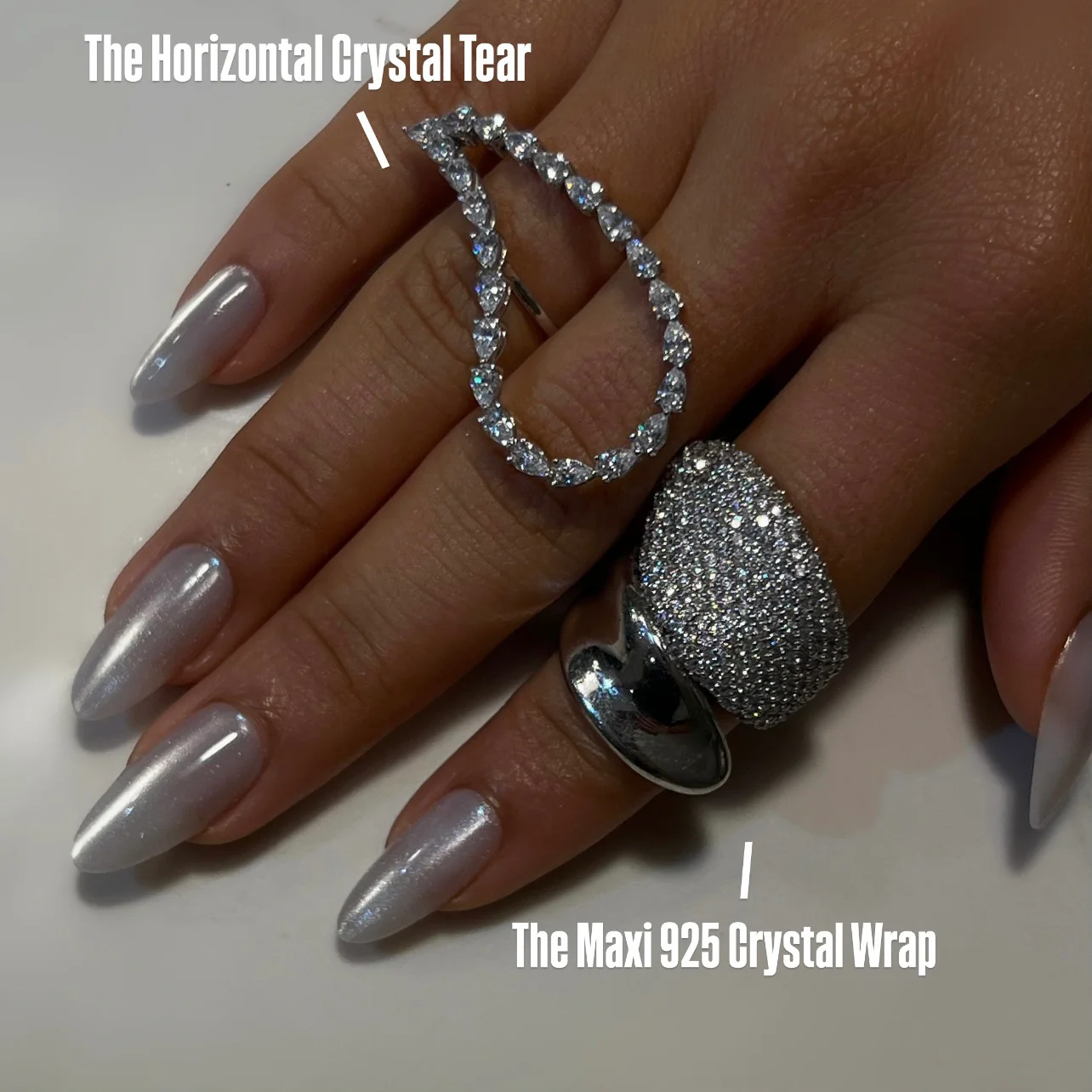 The Horizontal Crystal Tear Ring - Image 2