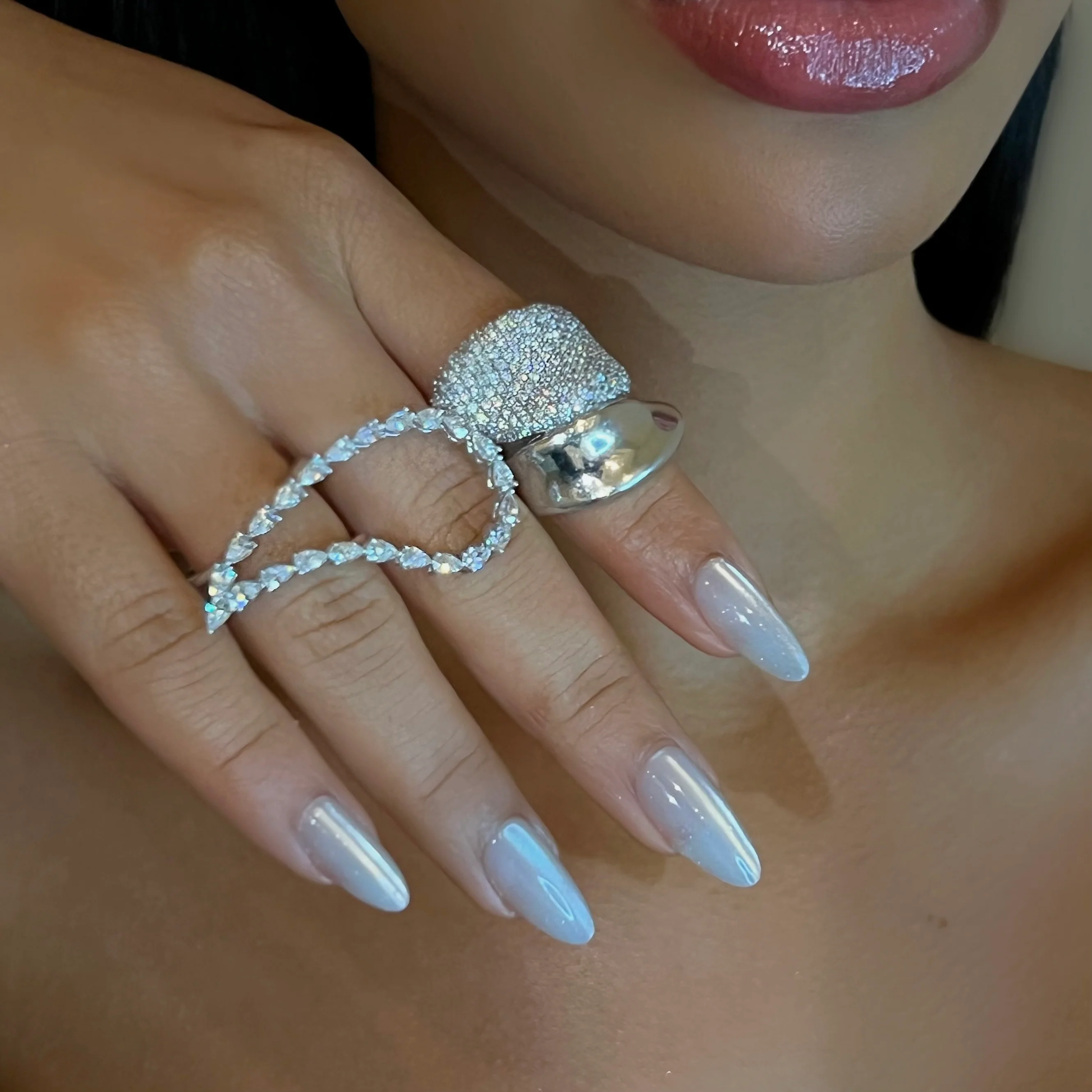 The Horizontal Crystal Tear Ring - Image 3