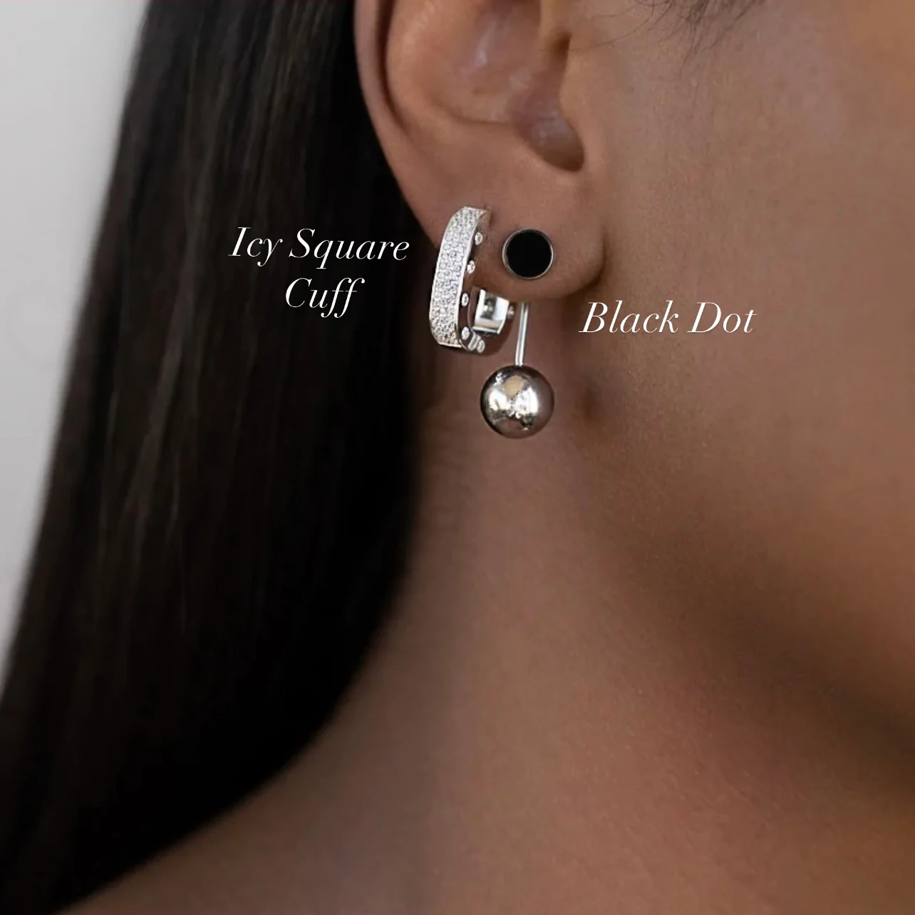 The Icy Square Cuff Earring - Image 2