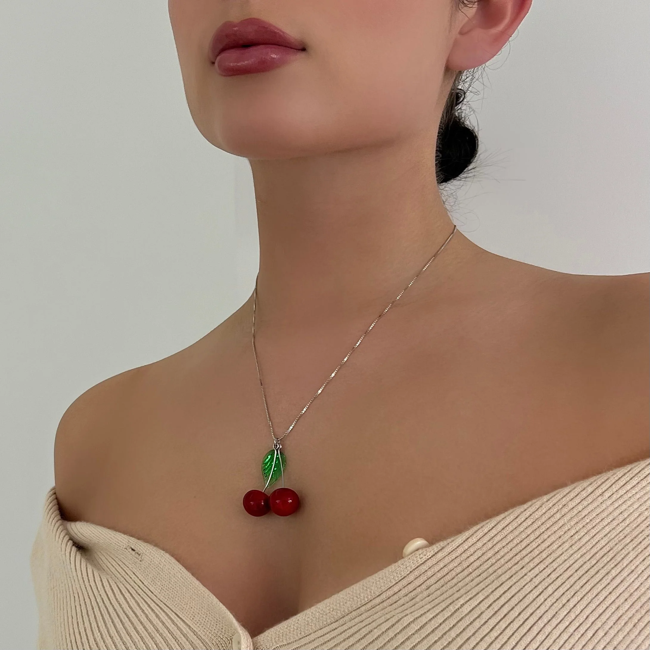 The Italy Summer Cherry Necklace