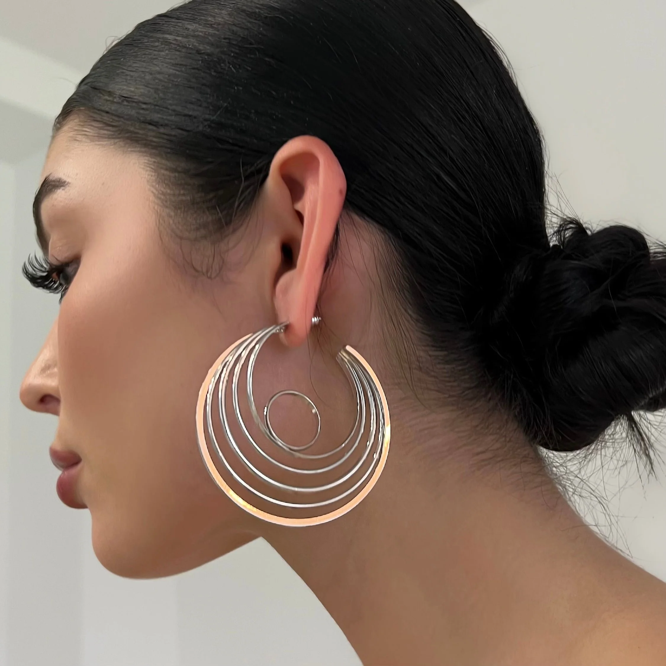 The Large Silver Loop Hoops