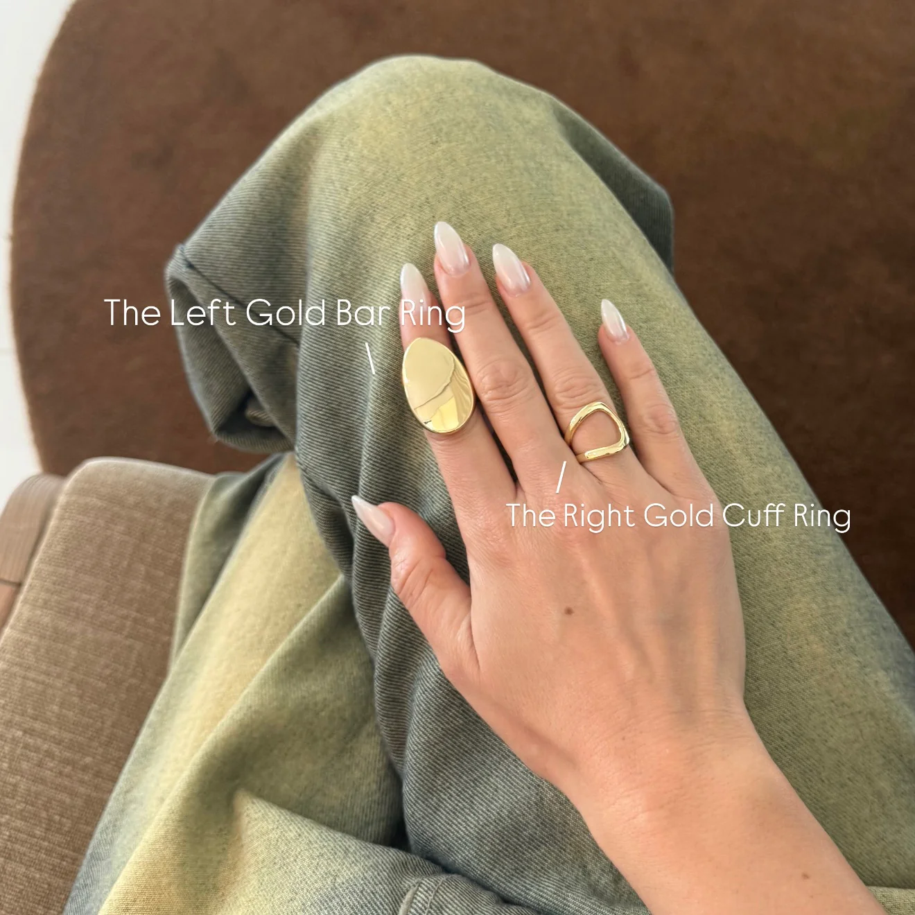 The Left Gold Bar Ring - Image 2
