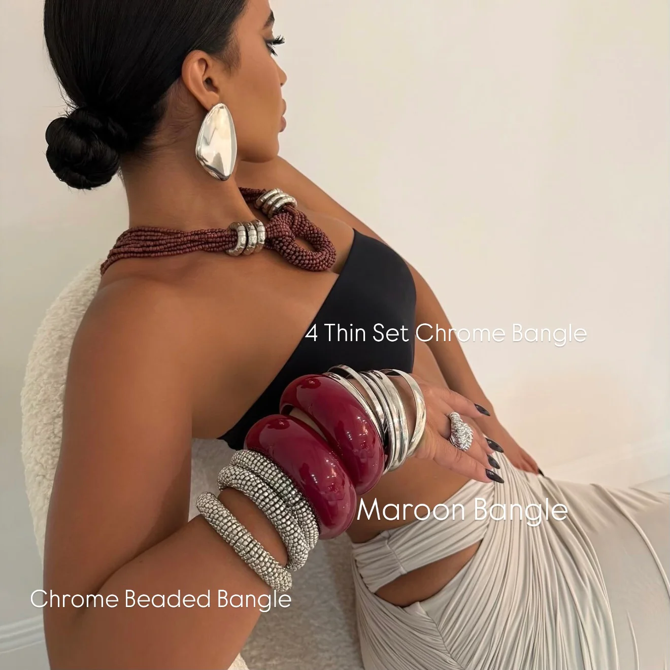 The Maroon Chrome Bangles - Image 2