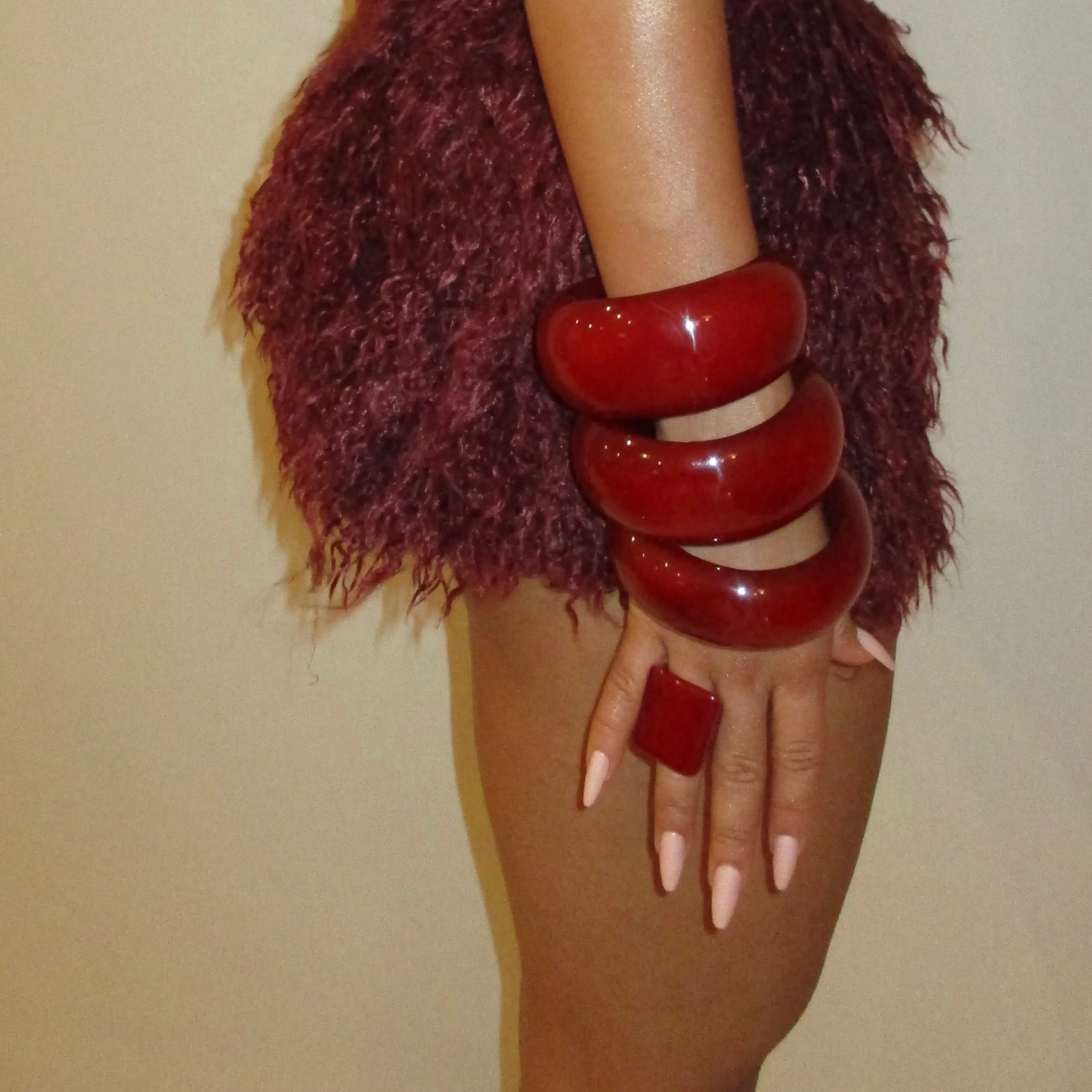 The Maroon Jumbo Bangle - Image 2