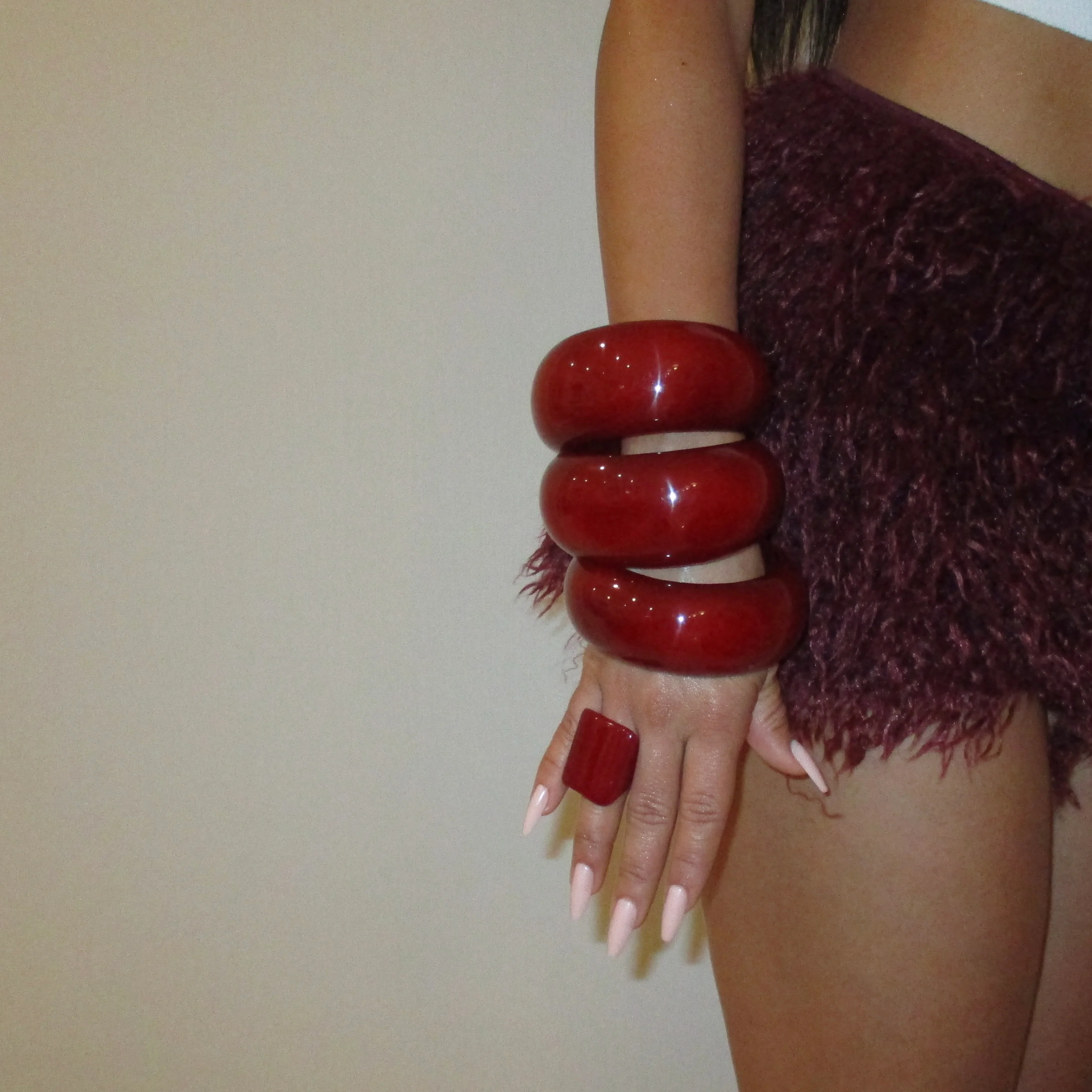The Maroon Jumbo Bangle - Image 3