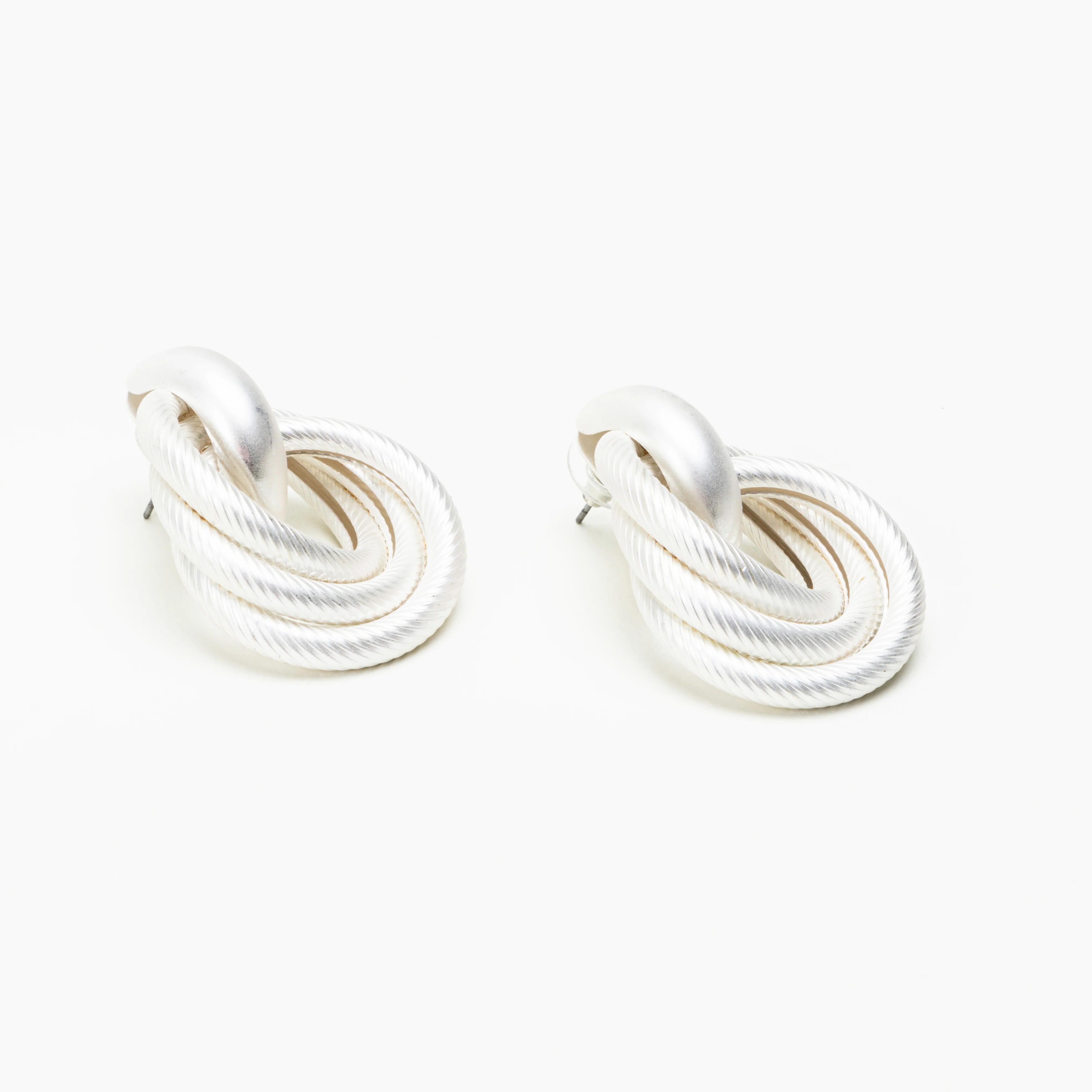 The Matte Silver Collection Earrings