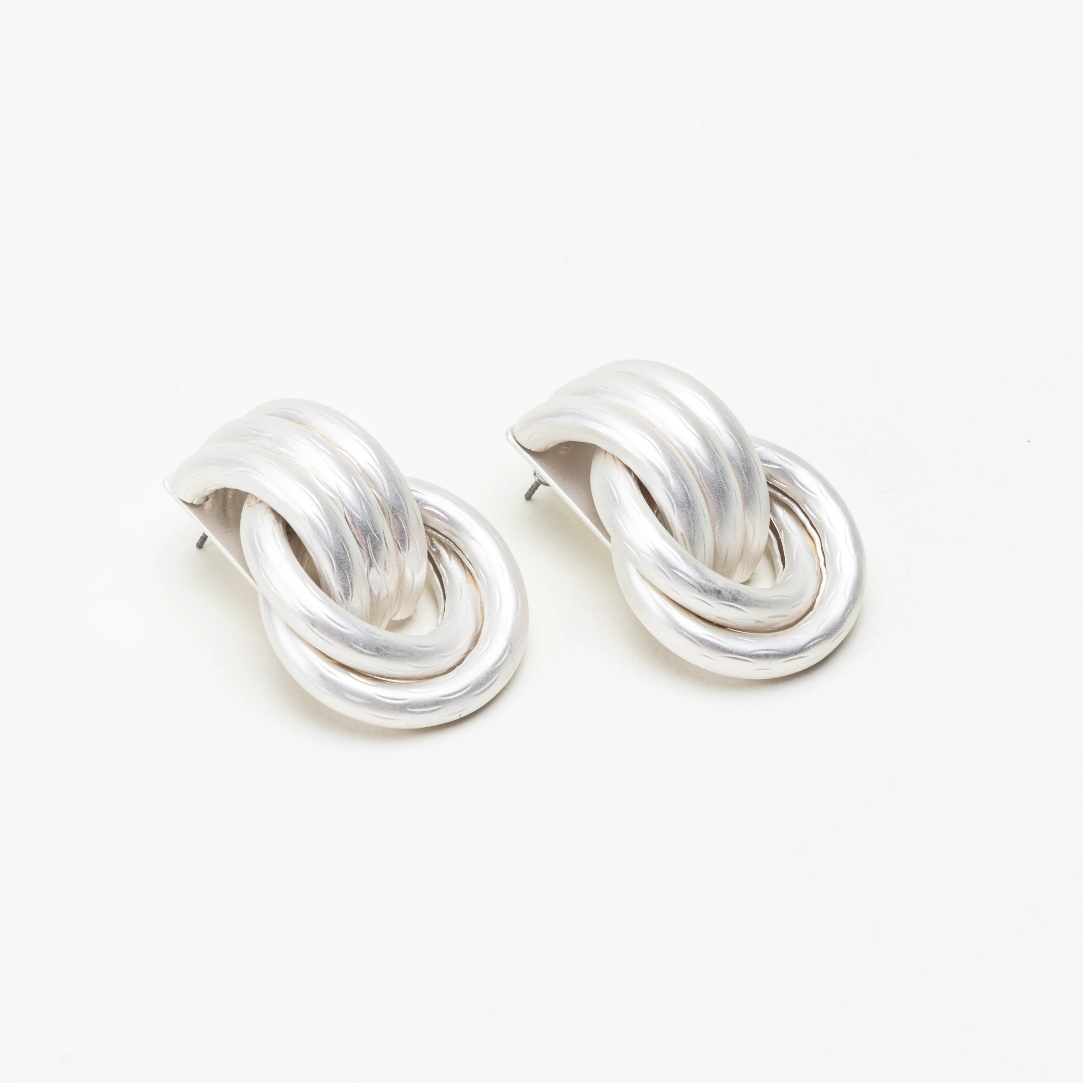 The Matte Staple Silver Collection Earrings
