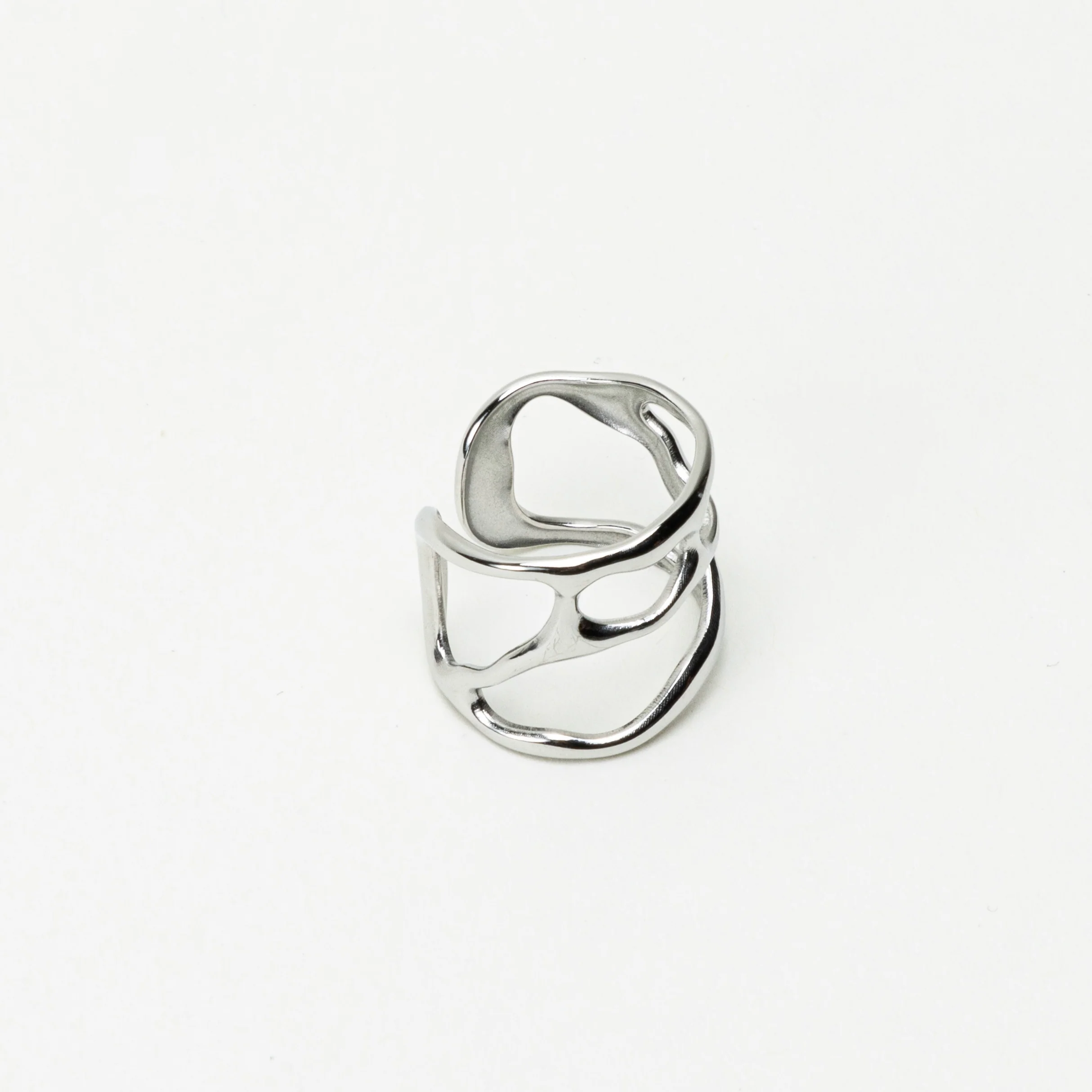 The Melted Cuff Silver Collection Ring