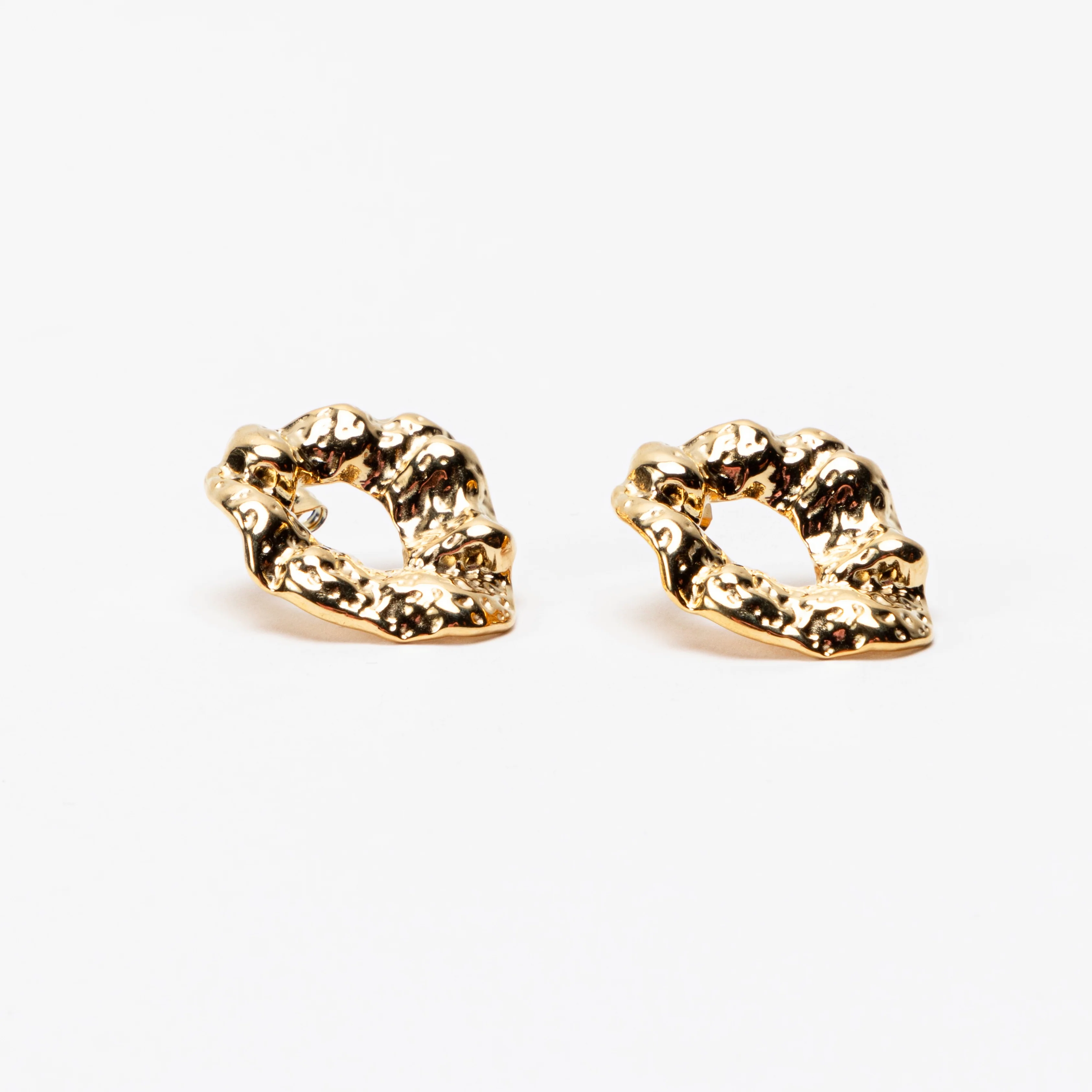 The Mini Melted Gold Collection Earrings
