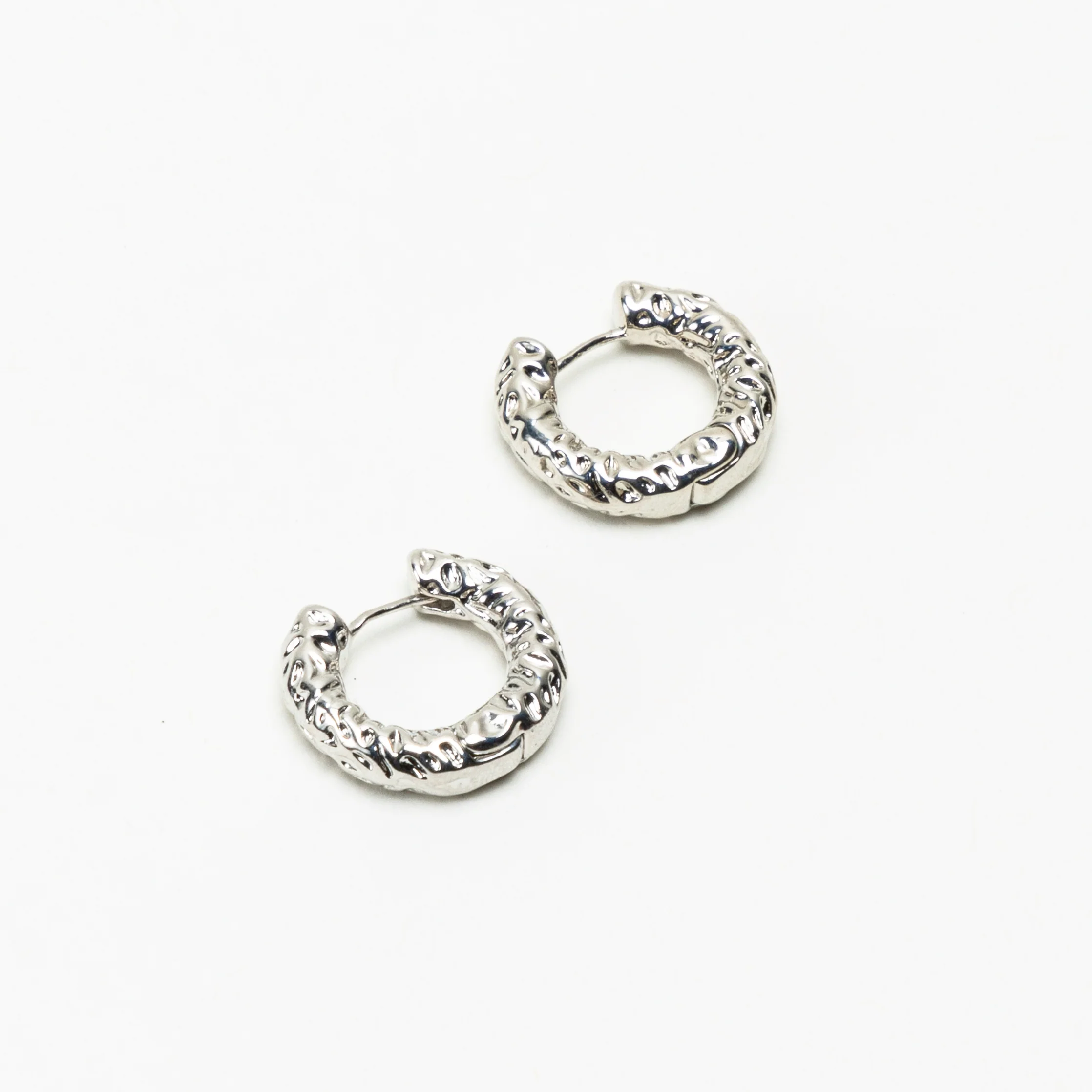 The Mini Textures Silver Collection Earrings