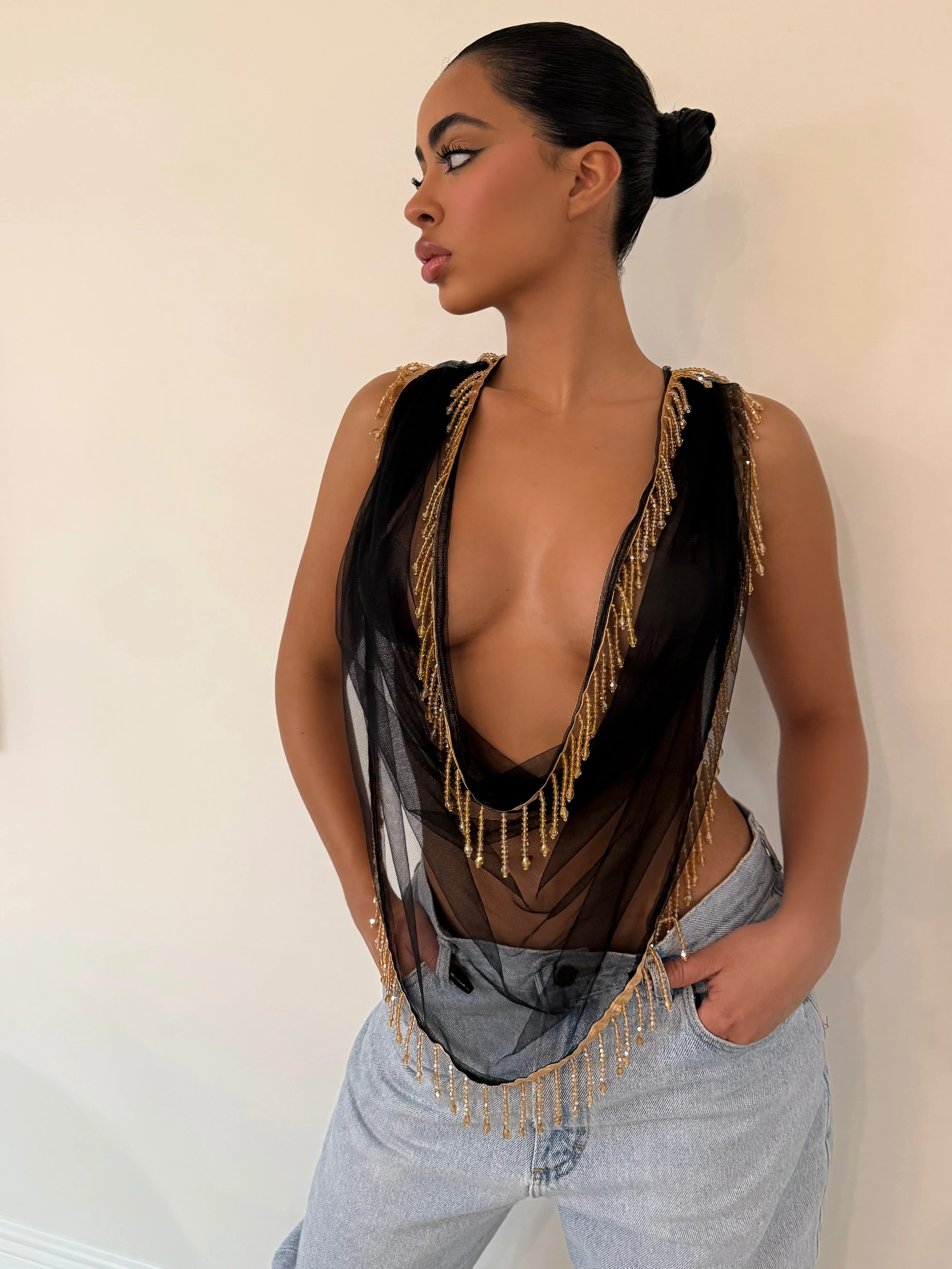 The Multi Wear Beaded Scarf - Image 3