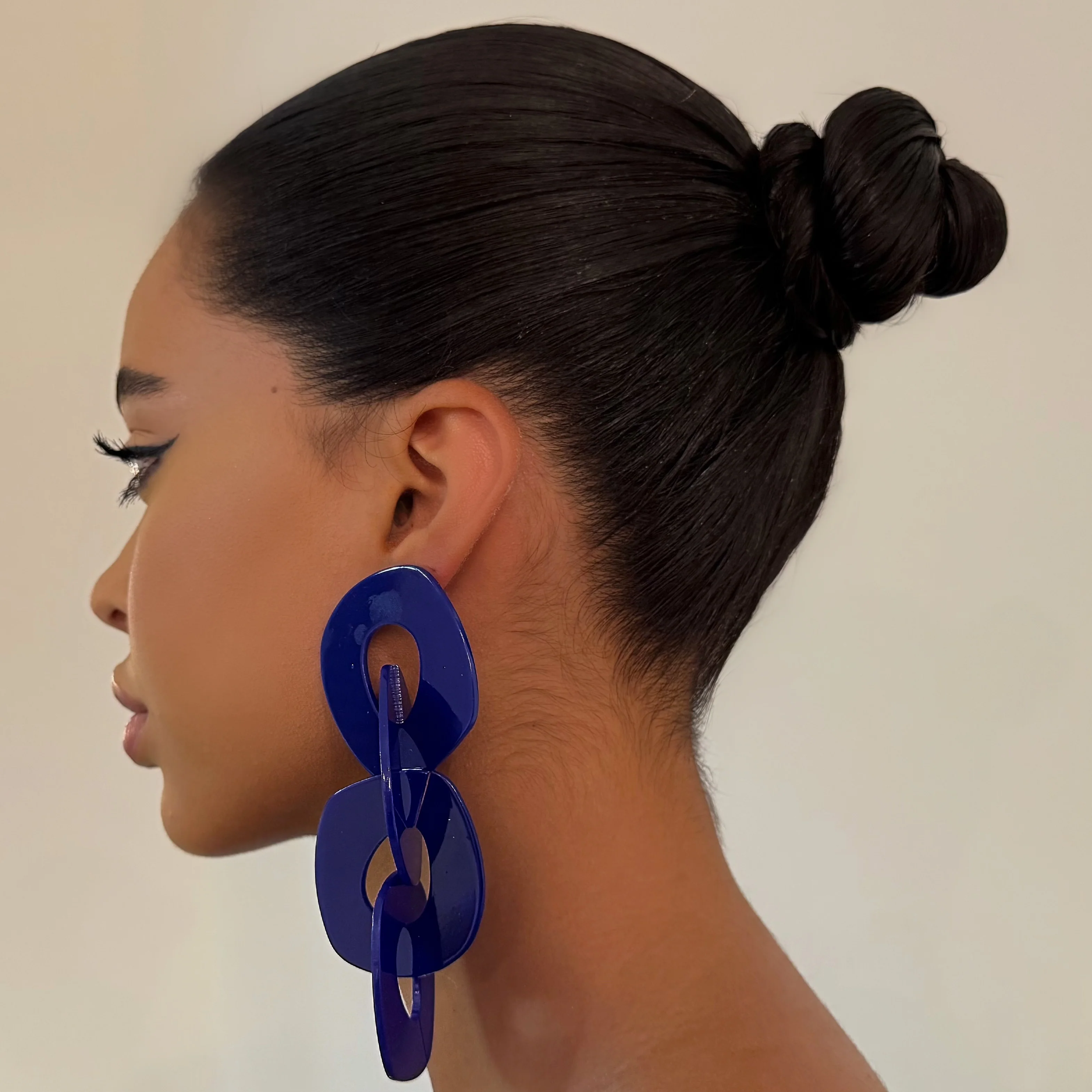 The Navy Ropes Drop Earrings